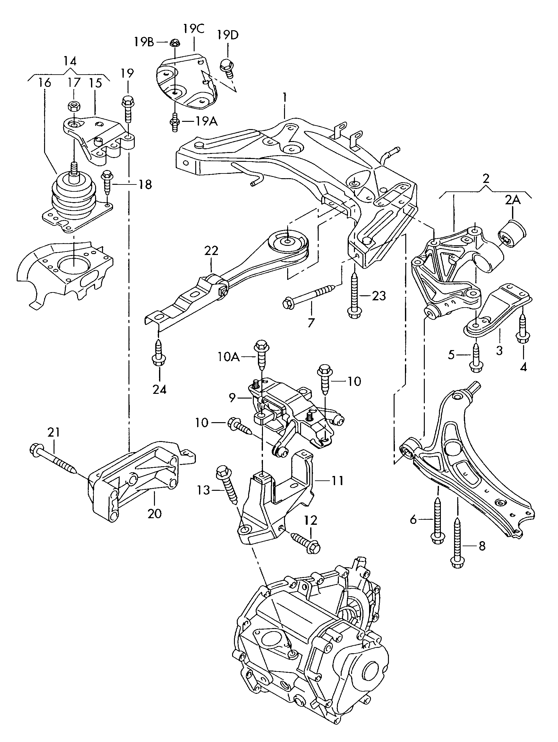 AUDI 6Q0 199 167 CB - Yataklama, motor parts5.com