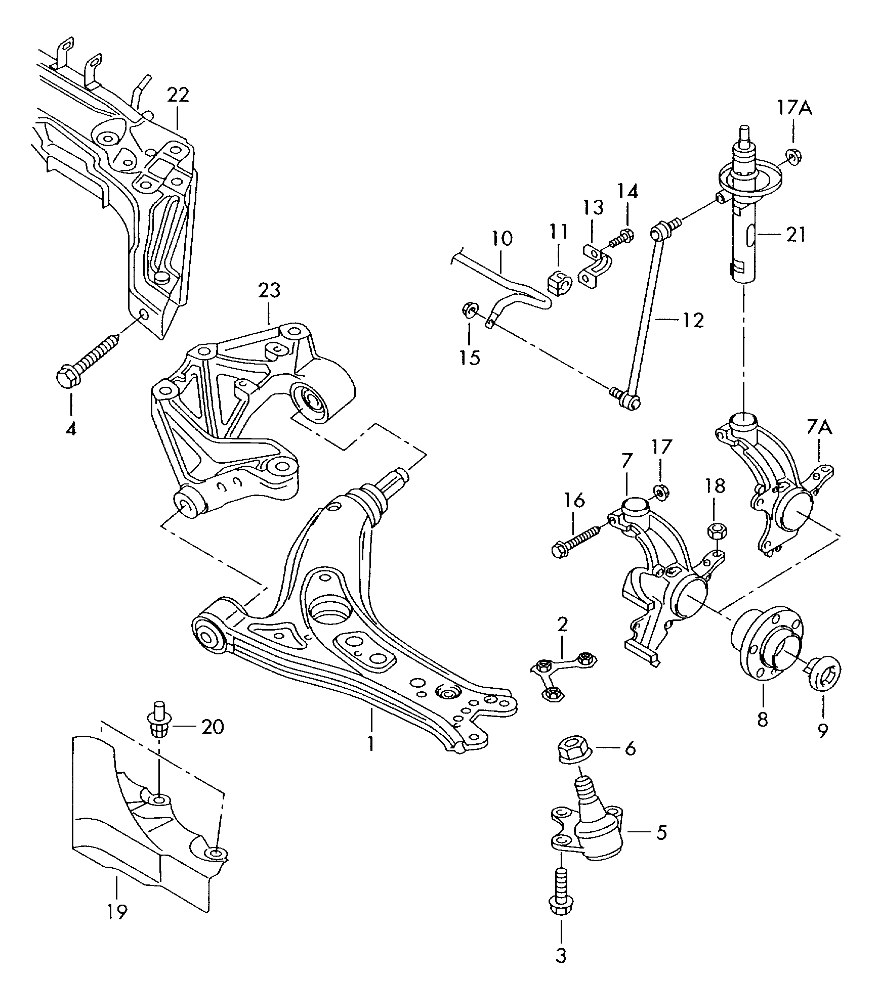 VAG 6Q0 407 366M - Tie Rod End parts5.com