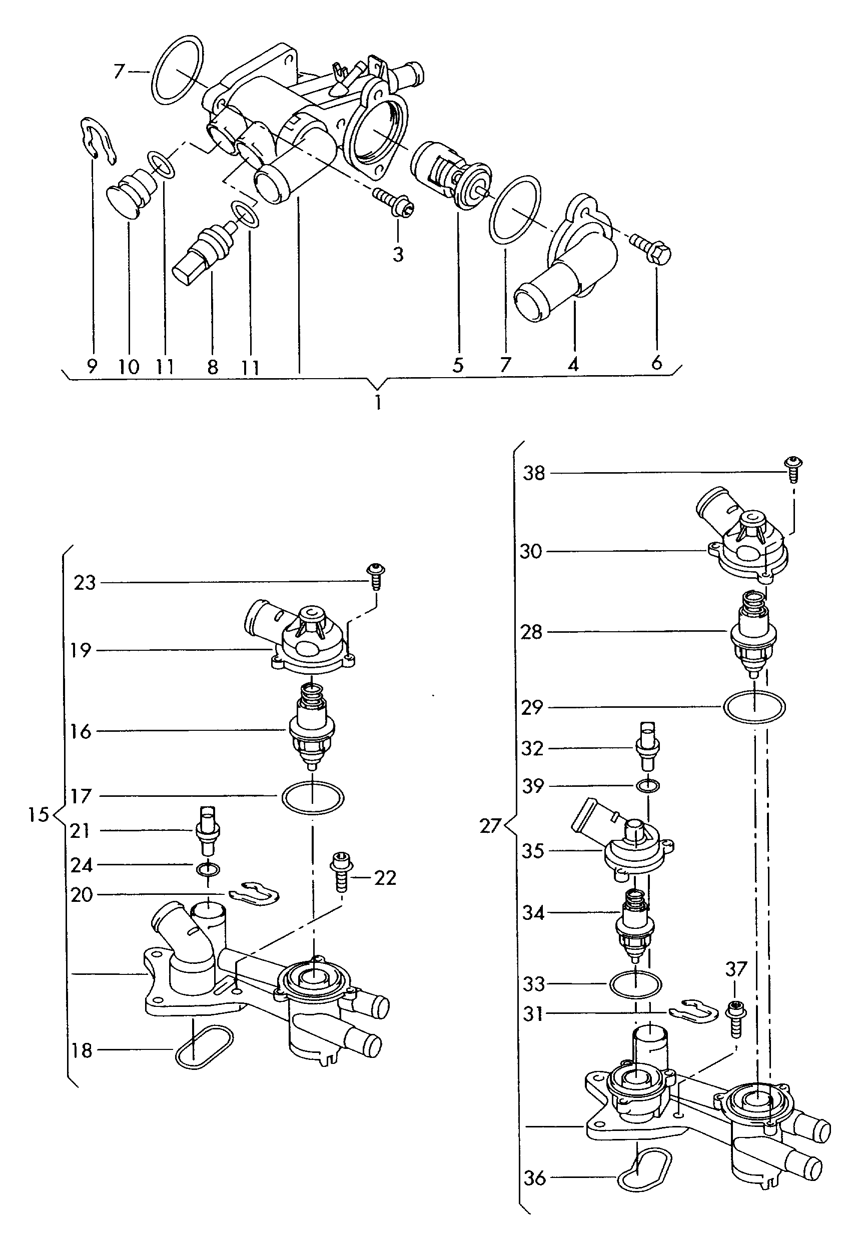 VAG 03C 121 119 C - Brtva, termostat parts5.com