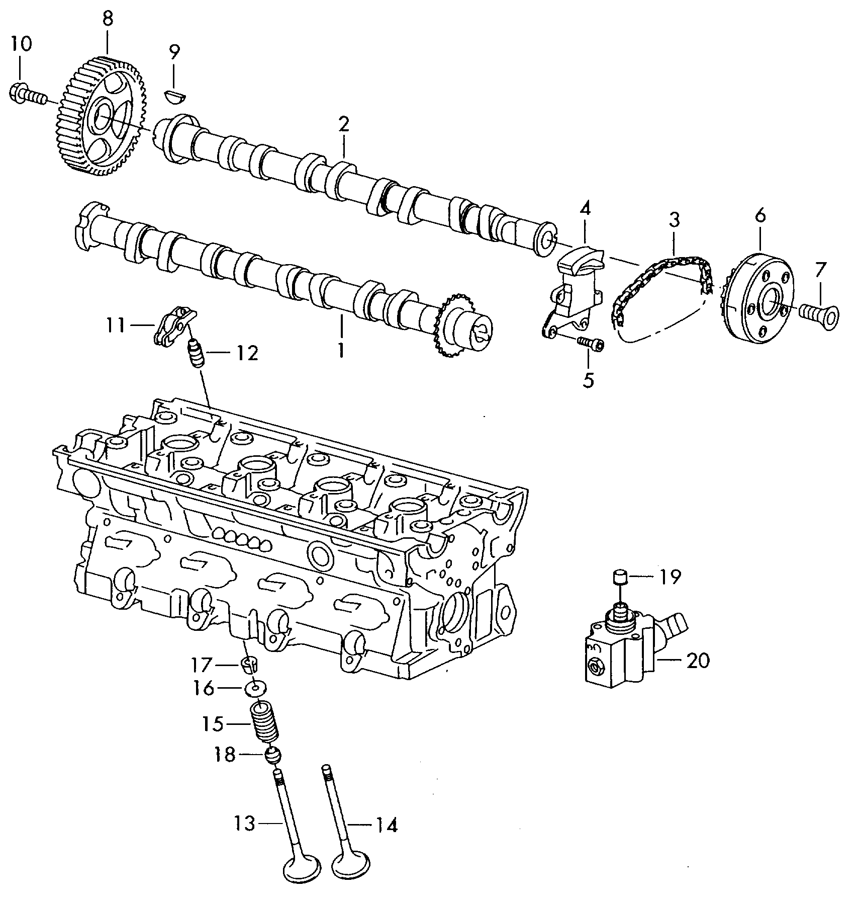 Seat 022 109 423 A - Popychacze zaworowe parts5.com