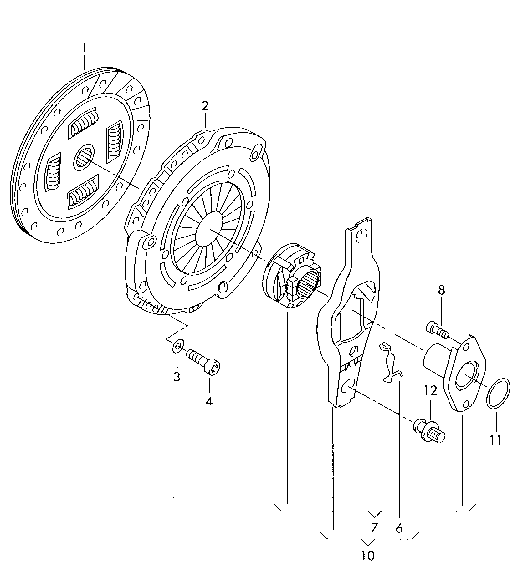 VAG 036 141 026 - Komplet spojke parts5.com