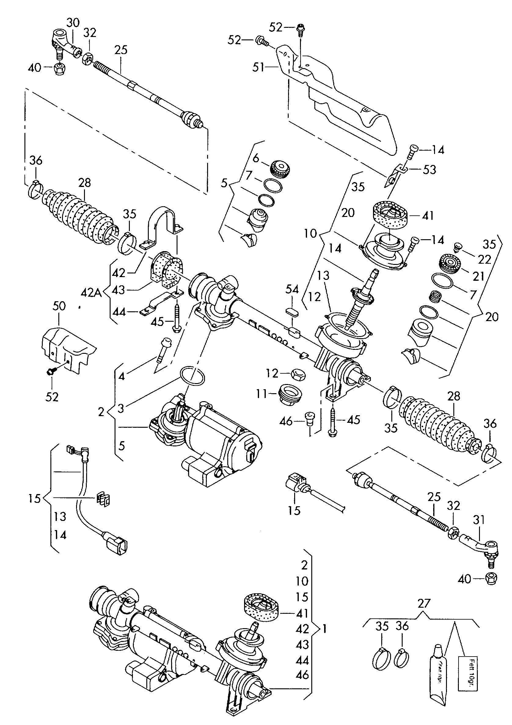 VAG 1K0423812E - Vezetőkar fej parts5.com