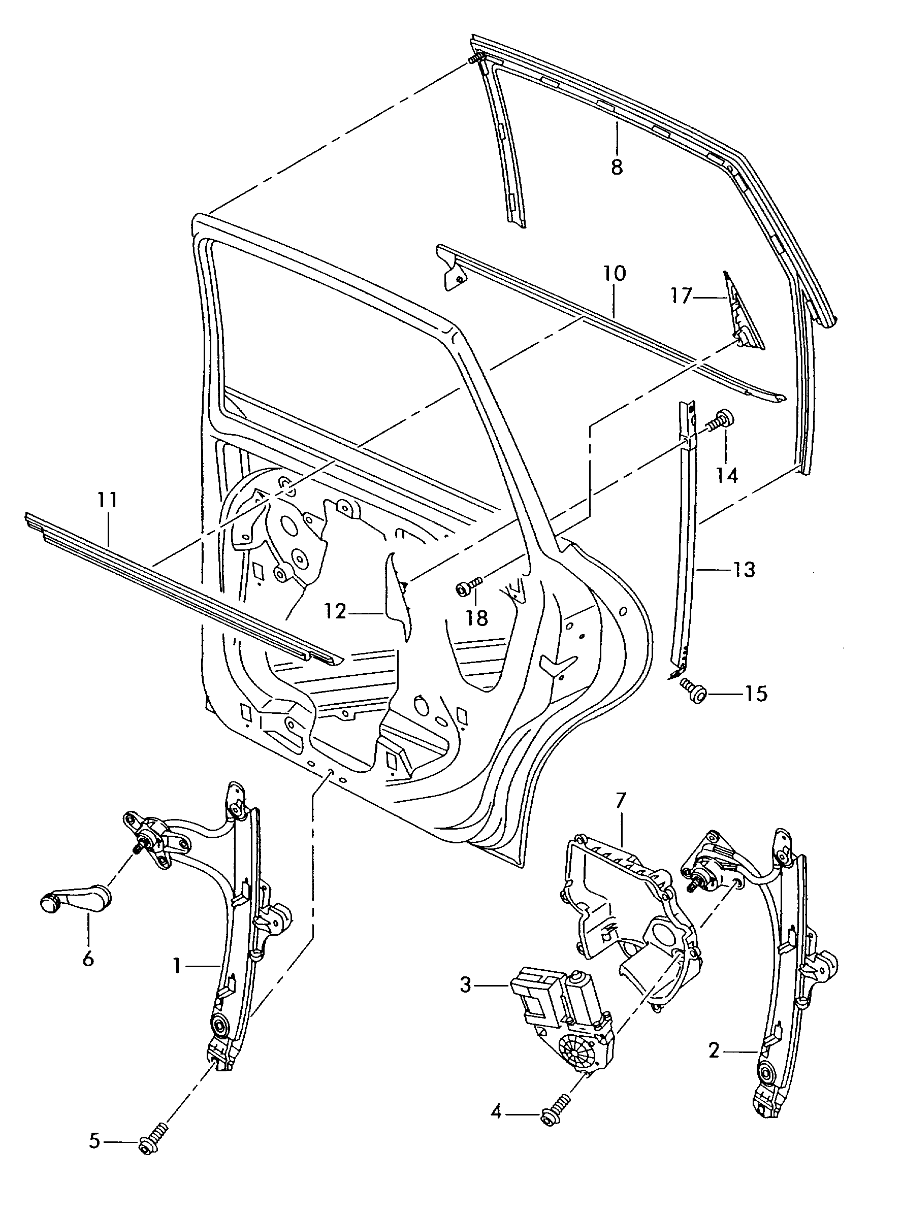 VAG 5P0 839 461 A - Opravná sada, spúżżanie okna parts5.com