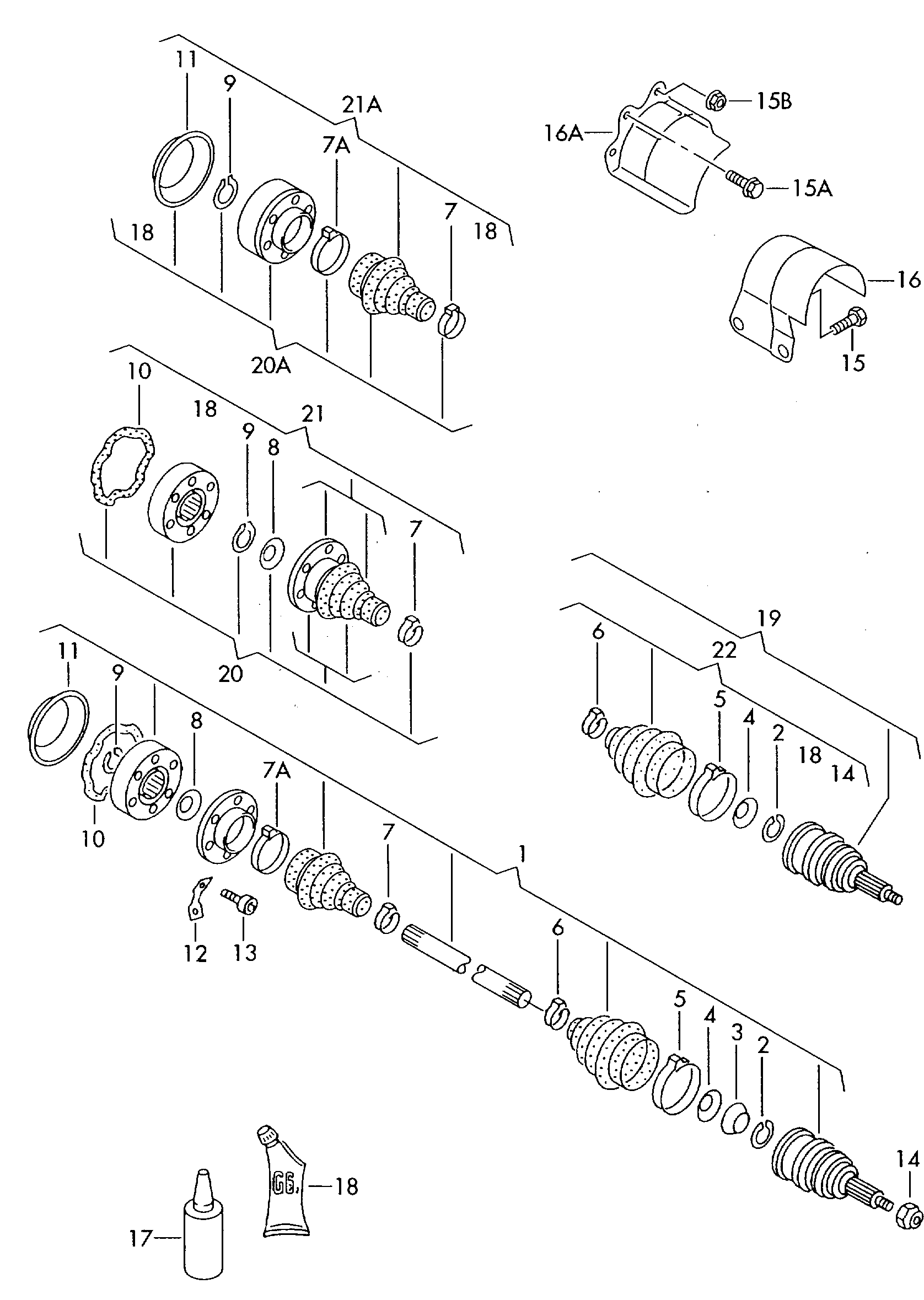 VAG 3B0 498 203 E - Маншон, полуоска parts5.com