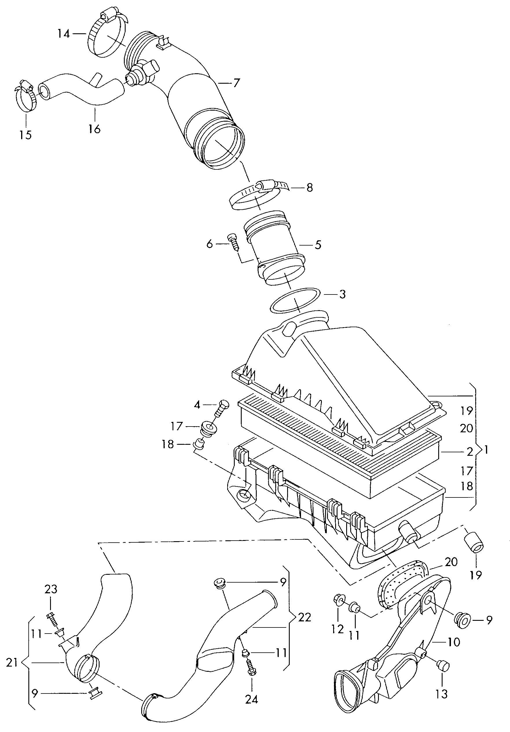 Seat 071 906 461 A - Air Mass Sensor parts5.com