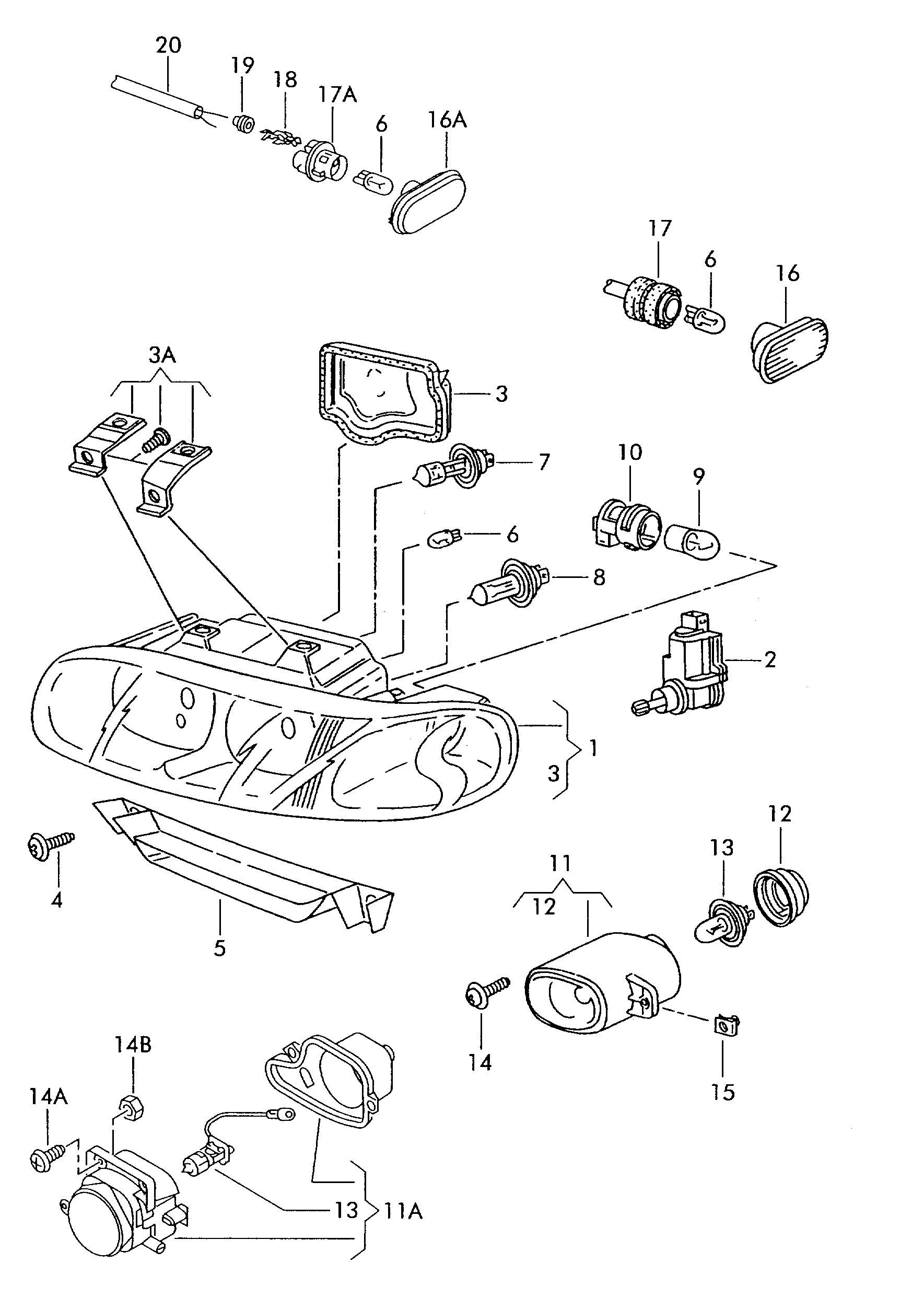 Seat 3B0949117C - Indicator parts5.com