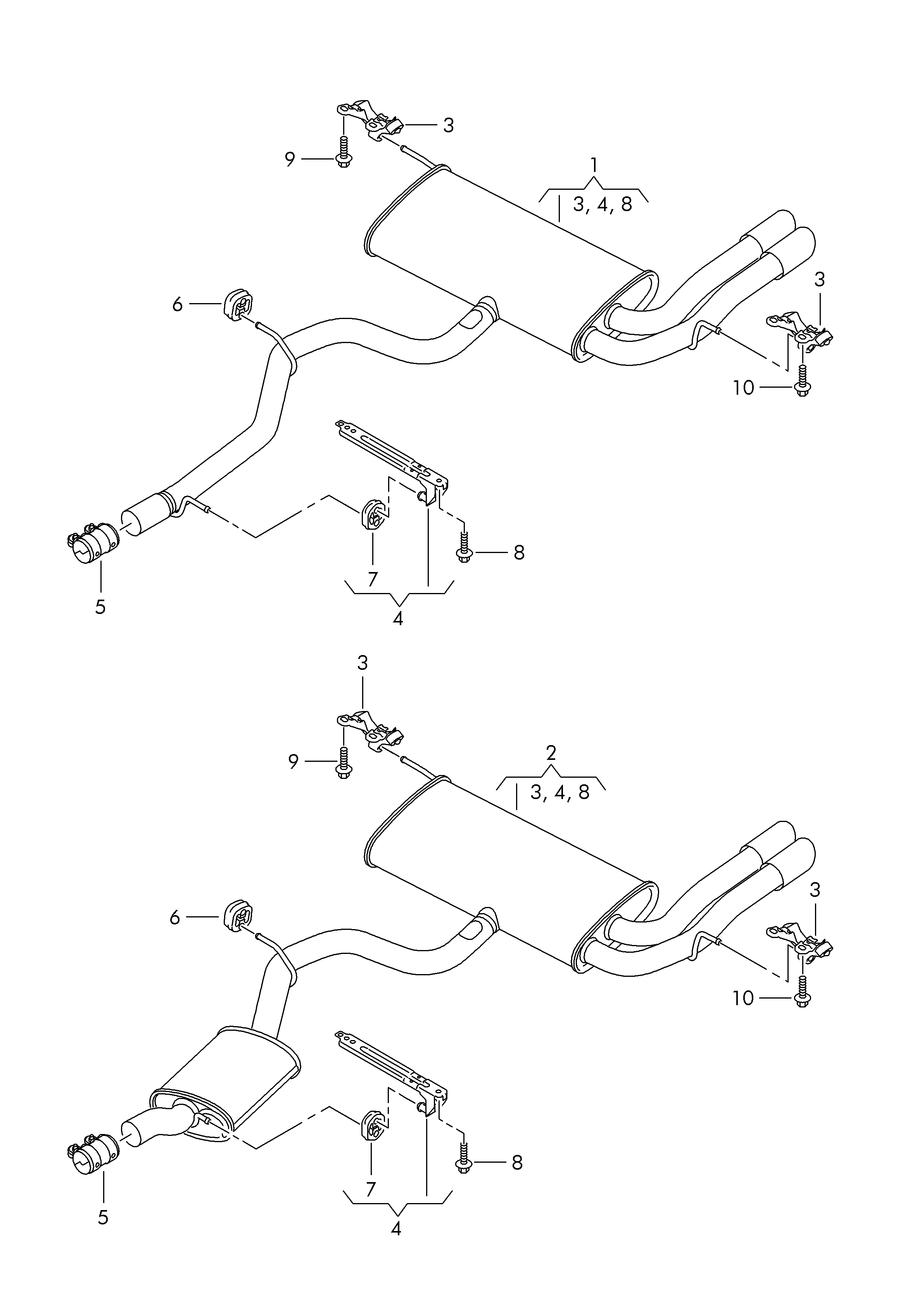 Skoda 1K0 253 144 AH - Кронштейн, втулка, система выпуска ОГ parts5.com