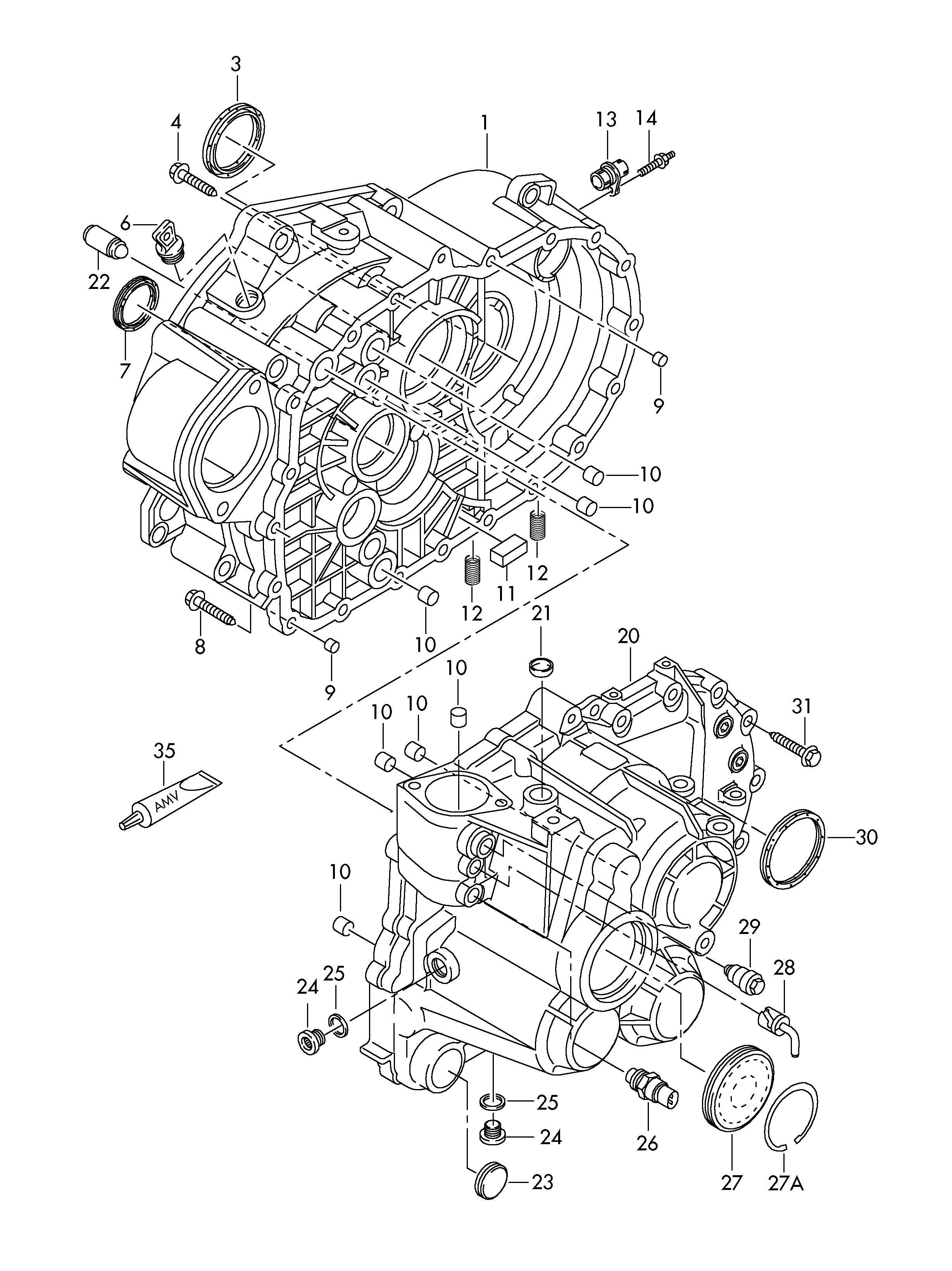 Seat 02M301189G - Bague d'étanchéité, différentiel parts5.com