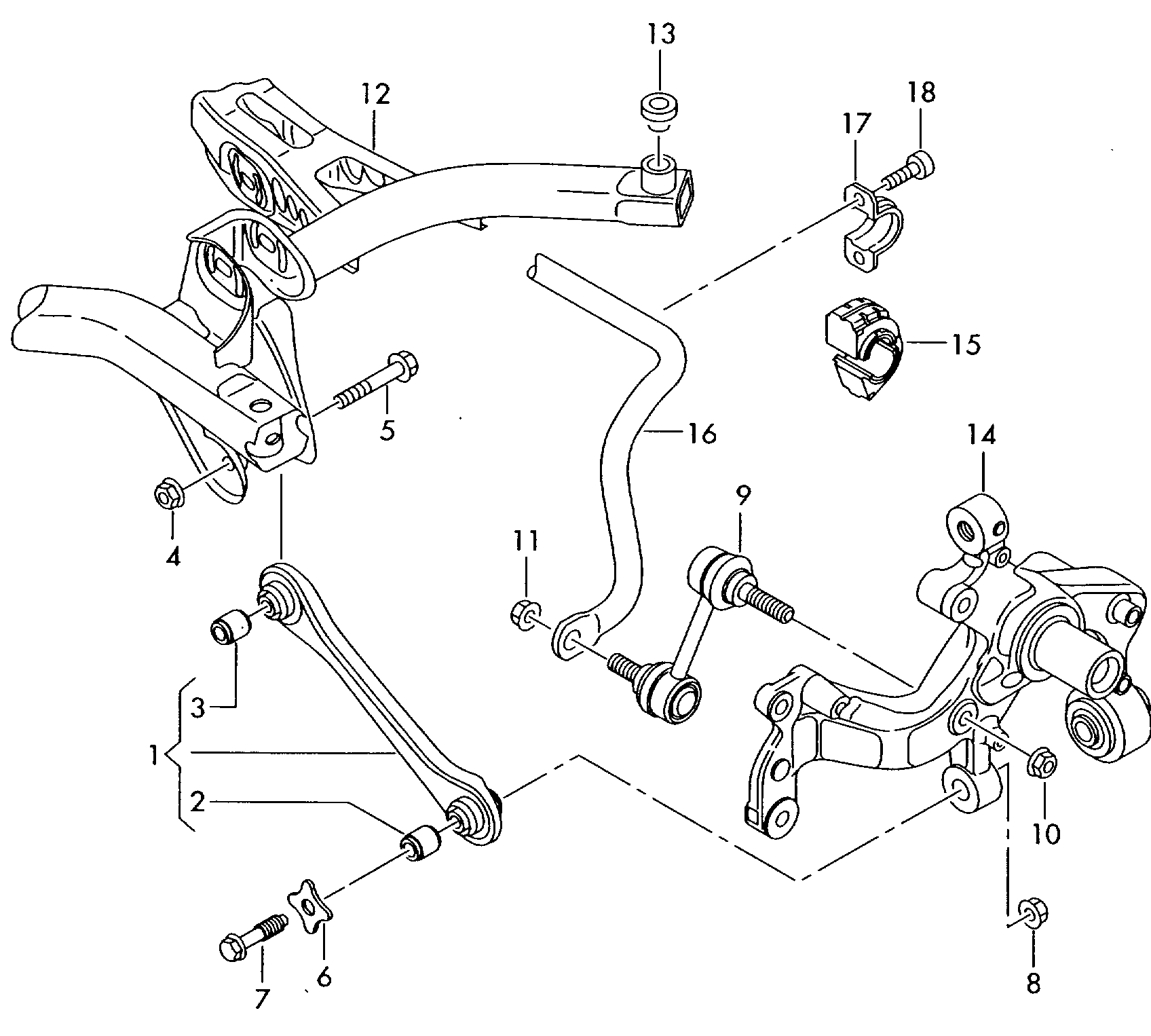 Skoda 1K0 505 465 J - Šipka / potporanj, stabilizator parts5.com