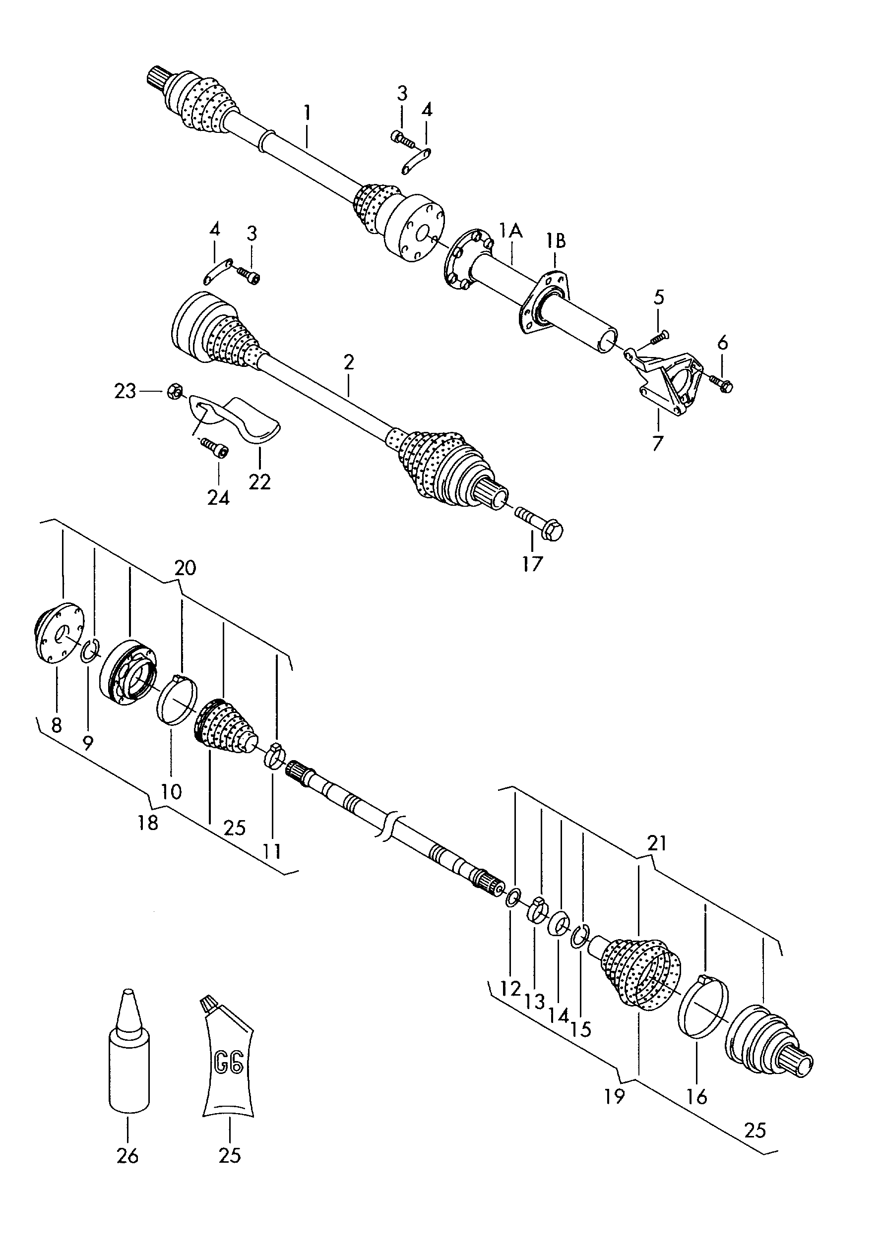 VW WHT 005 437 - Βίδα άξονα, άξονας μετάδ. κίνησης parts5.com