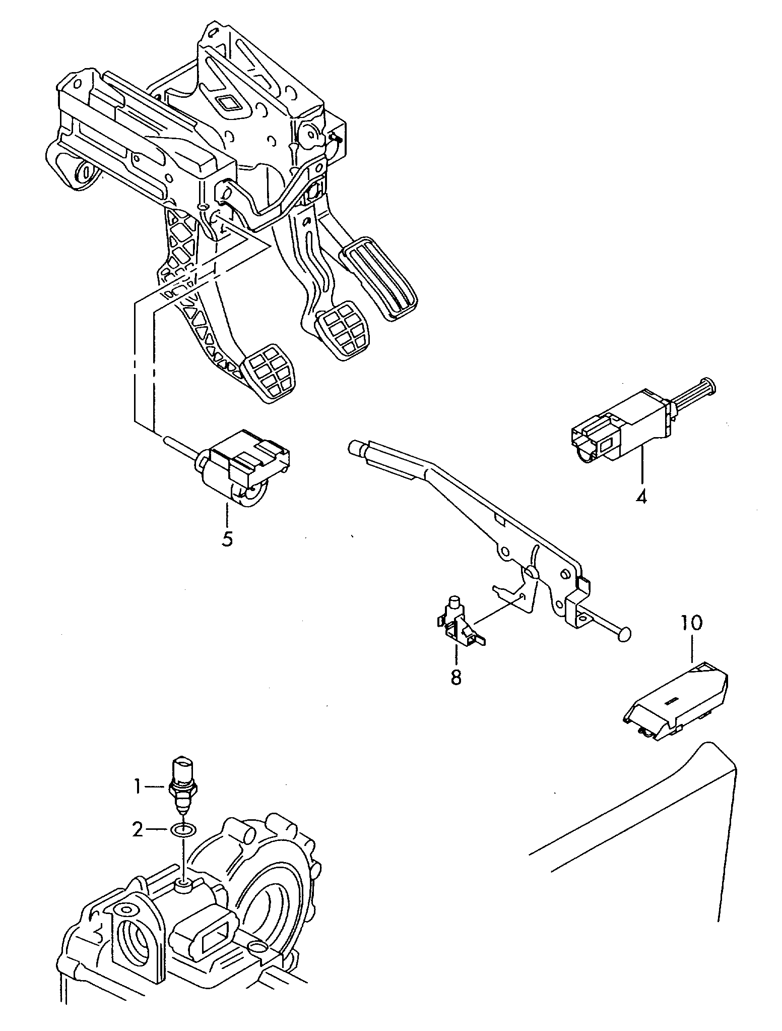 AUDI 02K 945 415 K - Comutator, lampa marsalier parts5.com