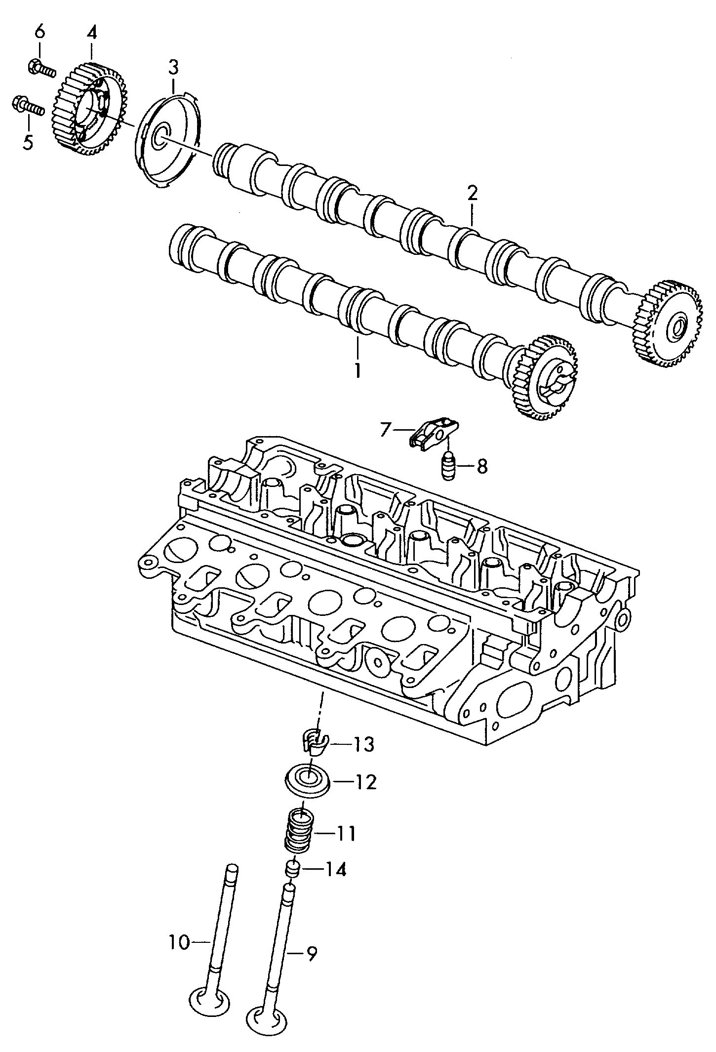 VW 03L 109 021 D - Nockenwelle parts5.com