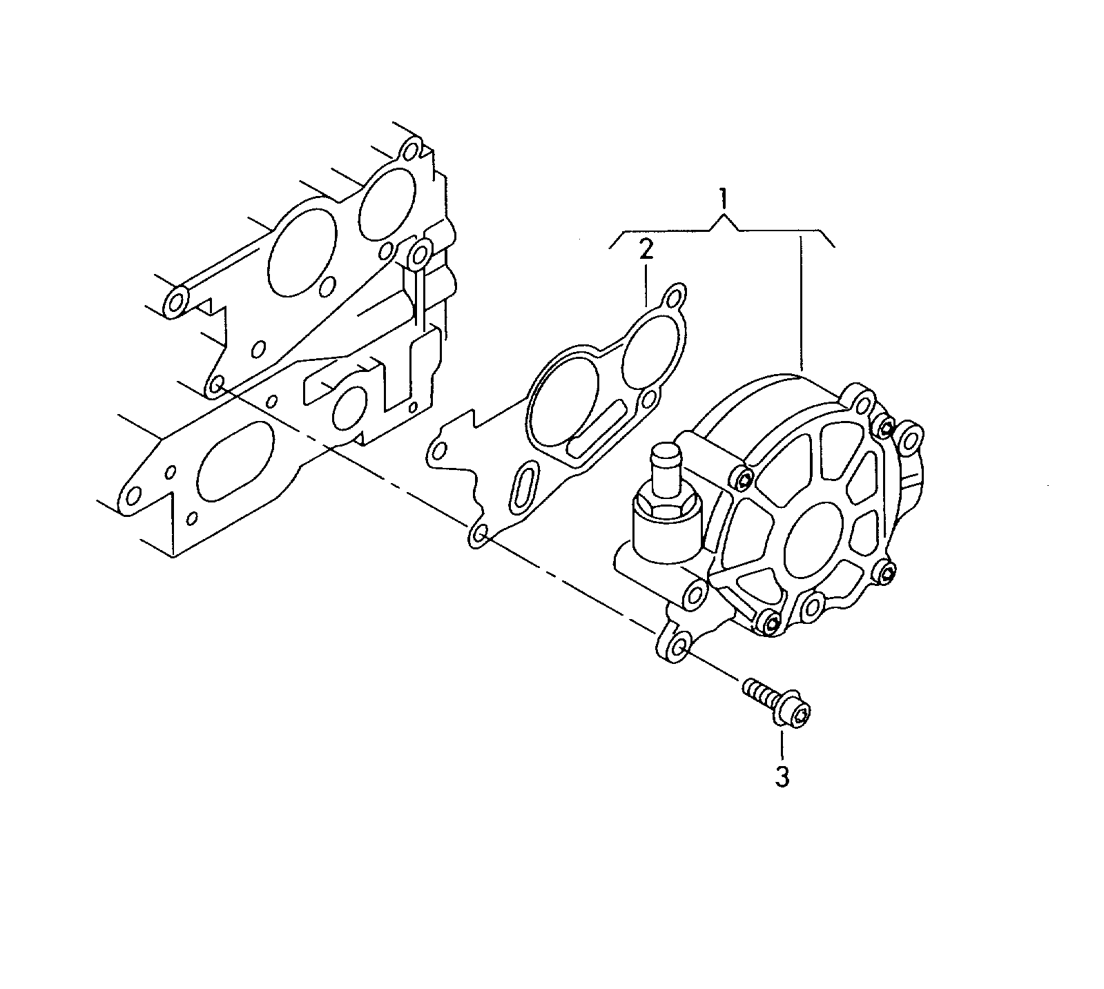 AUDI 03L145215A - Gasket, vacuum pump parts5.com