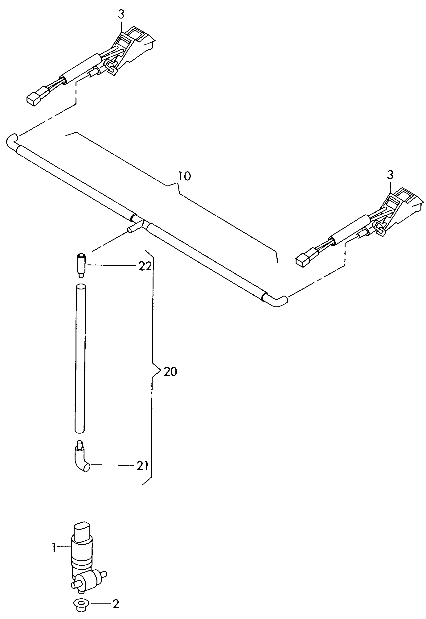 Seat 1J6 955 651 - Water Pump, window cleaning parts5.com