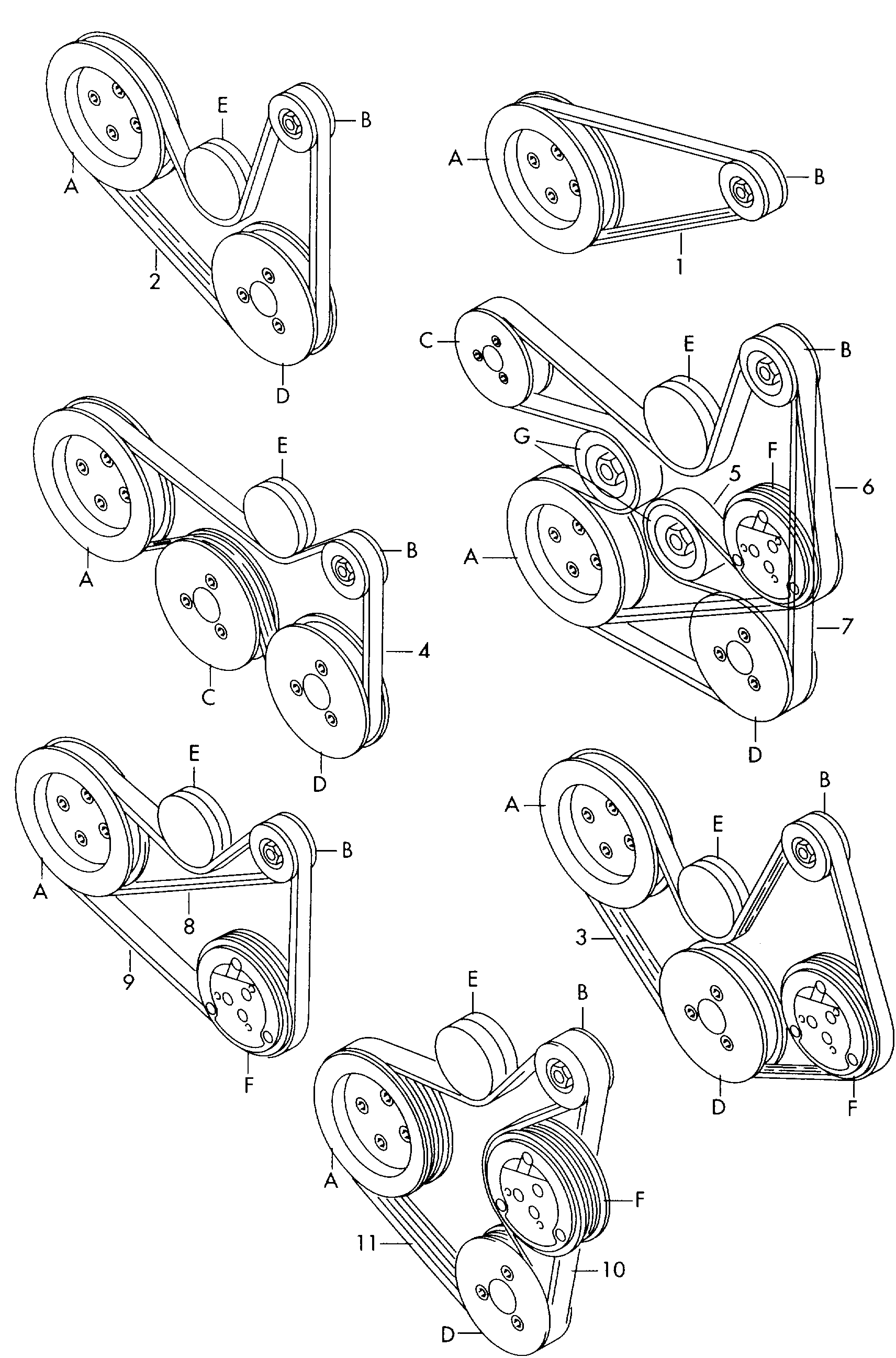 Seat 03E 260 849 A - Curea transmisie cu caneluri parts5.com