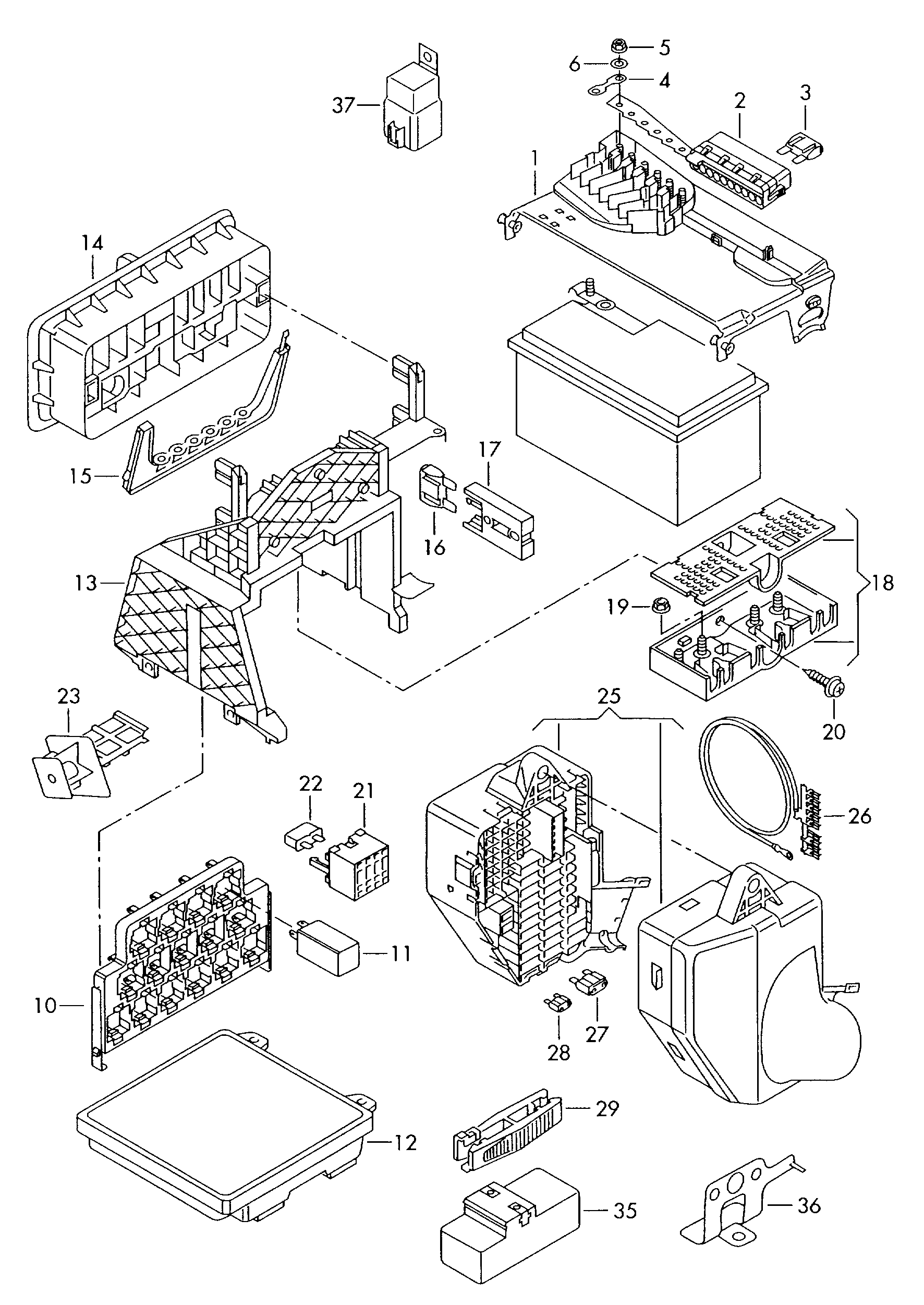 AUDI 191 906 383 C - Relé, palivové čerpadlo parts5.com