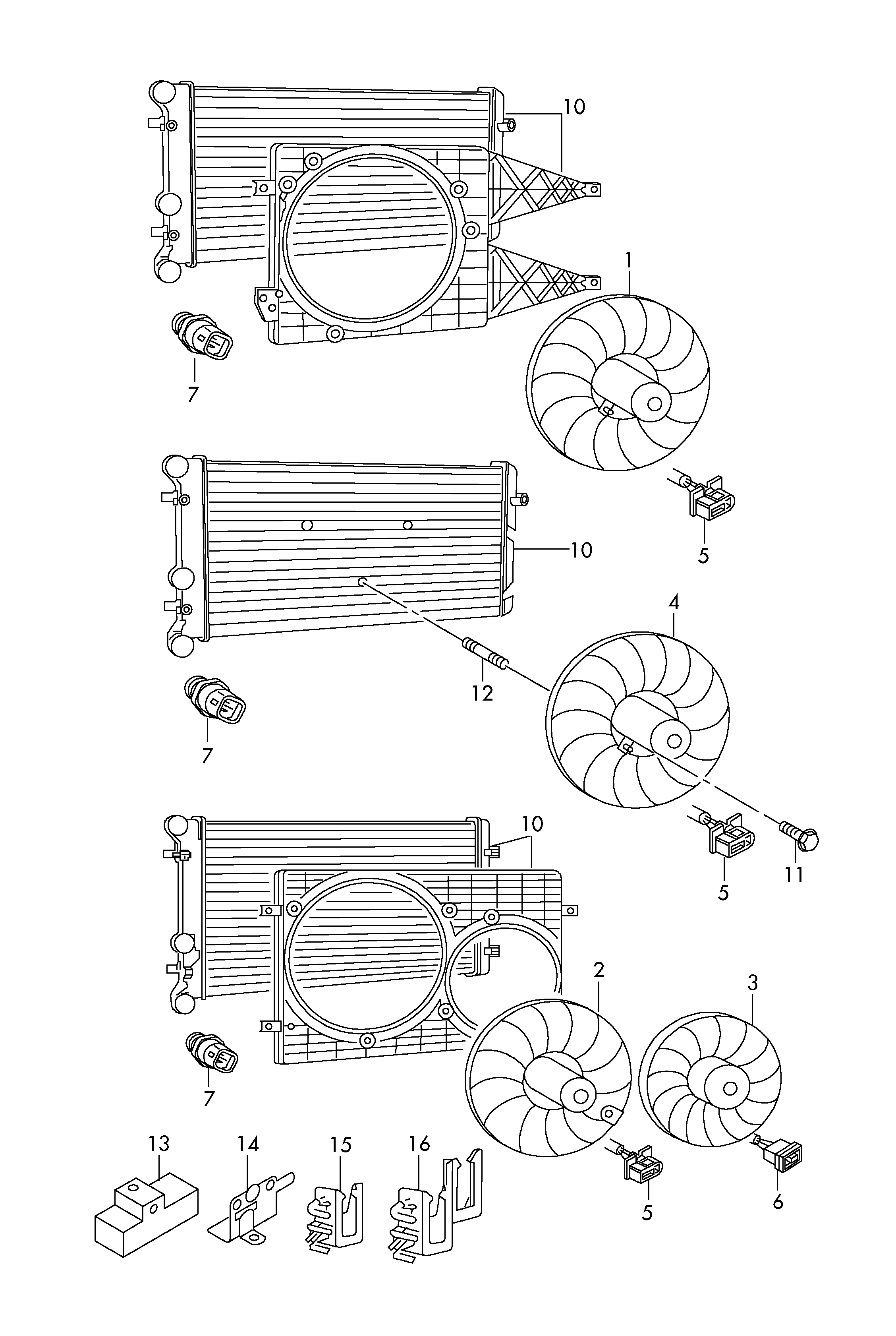 VW 357972742B - Fan, radiator parts5.com