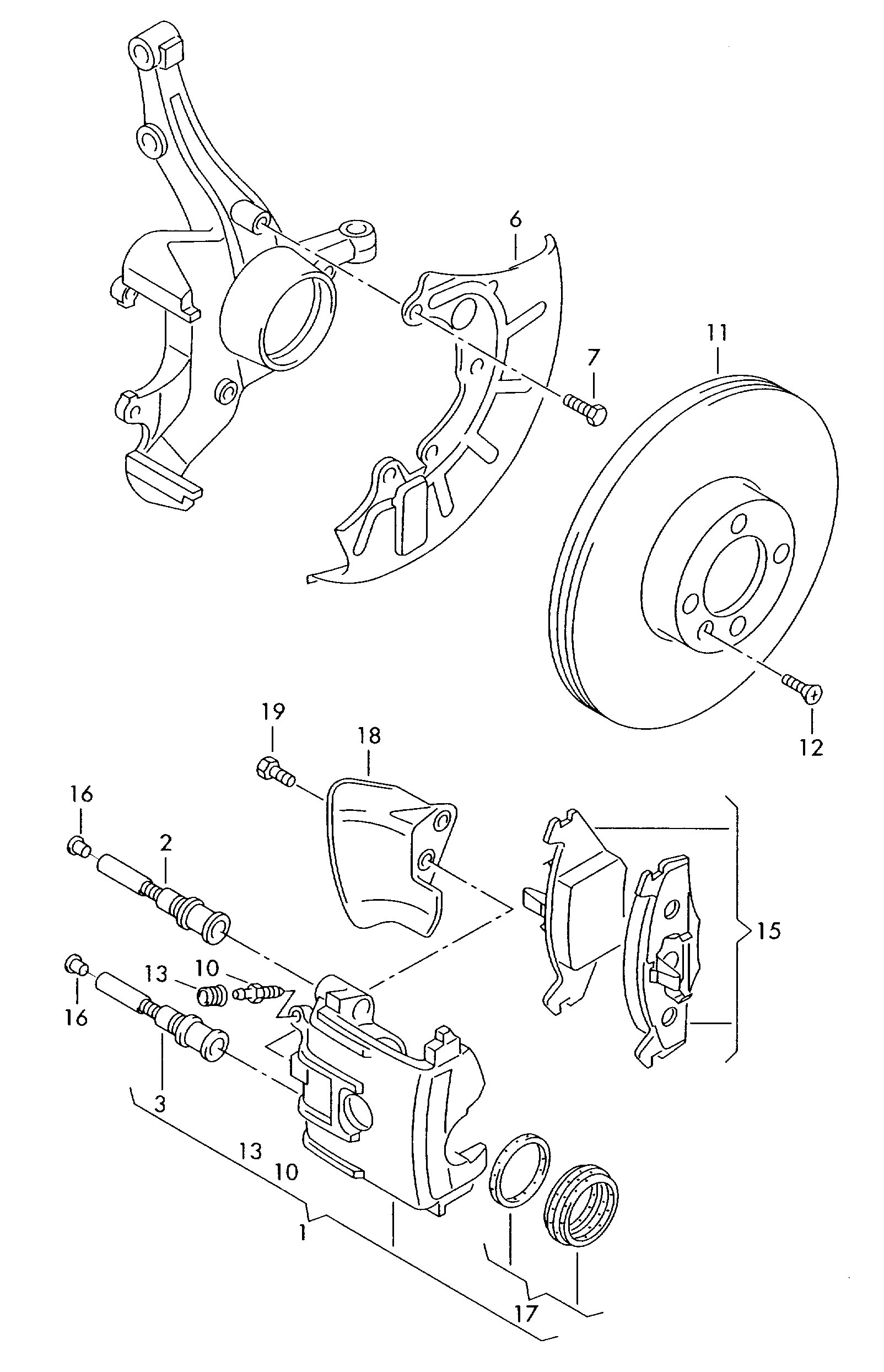 Porsche 6Q0698151 - Set placute frana,frana disc parts5.com