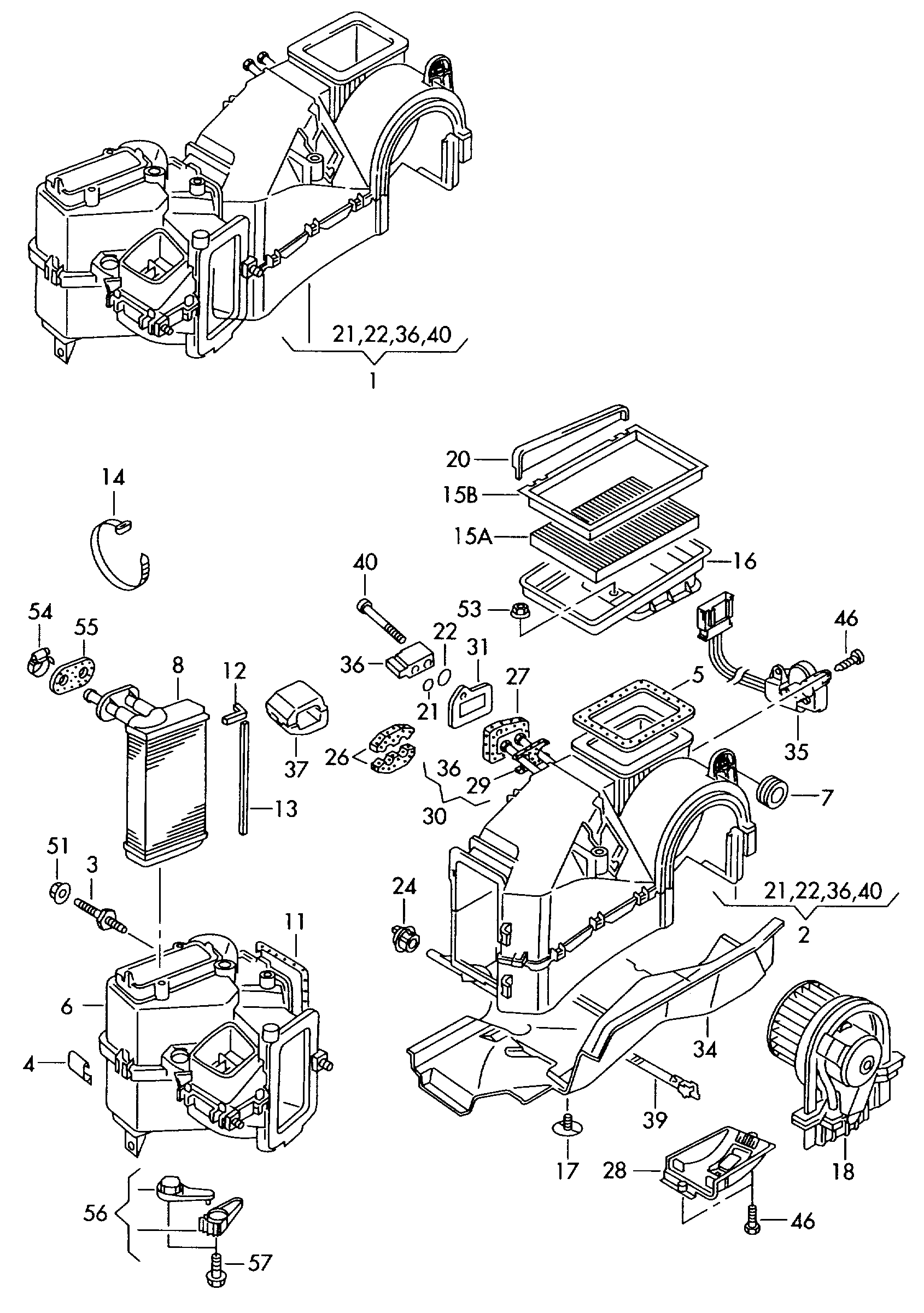 VW 1J1 819 031 B - Schimbator caldura, incalzire habitaclu parts5.com