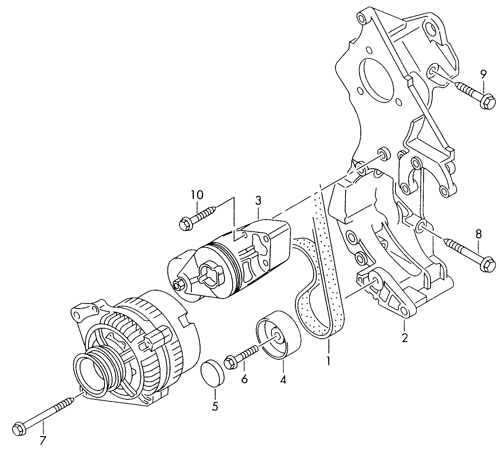 VAG 038903315C - Натяжитель, поликлиновый ремень parts5.com