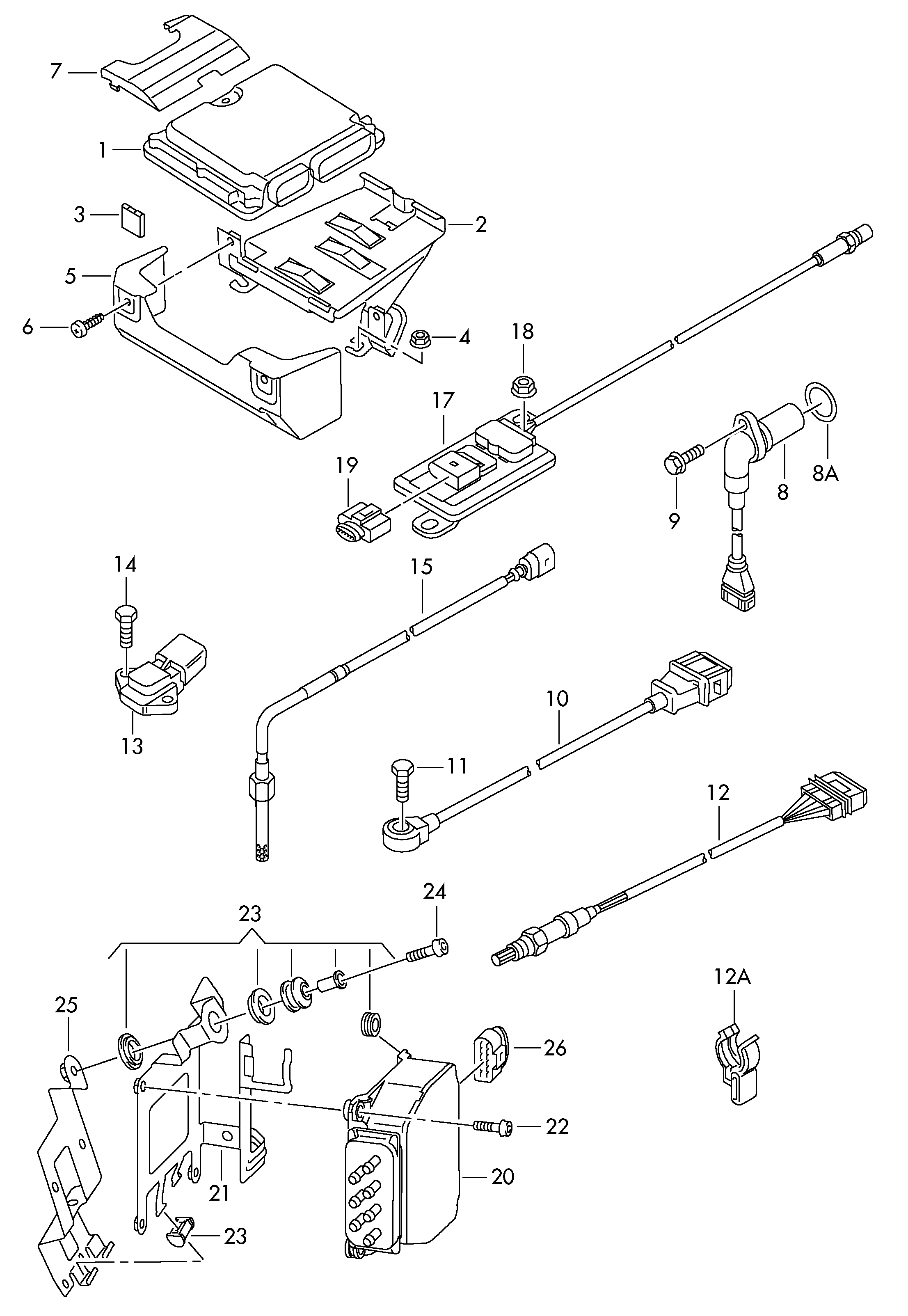 VW 03G906051E - Senzor, tlak u usisnoj cijevi parts5.com