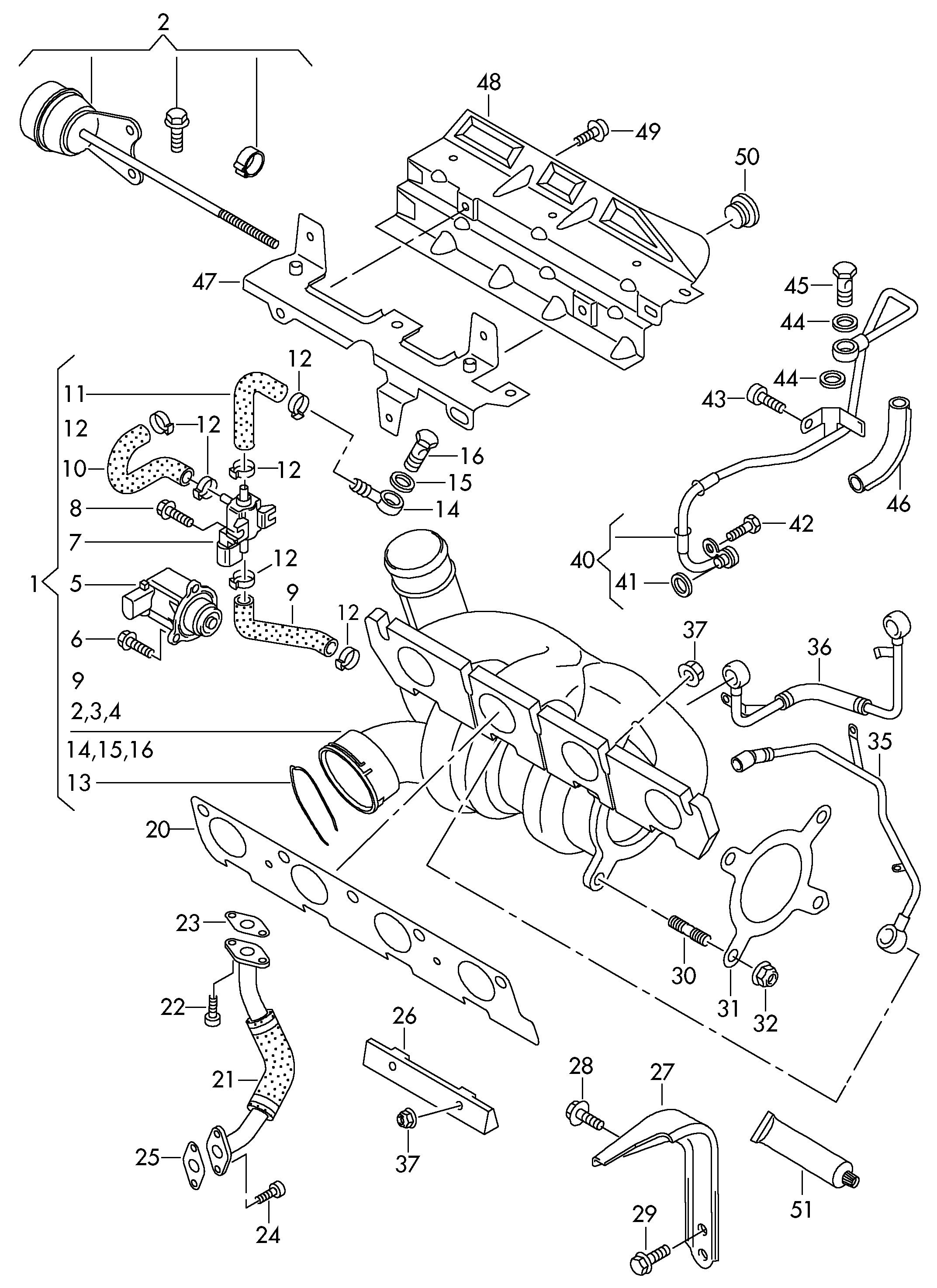 VW 06F 145 757 H - Garnit etans., evac.ulei (compresor) parts5.com