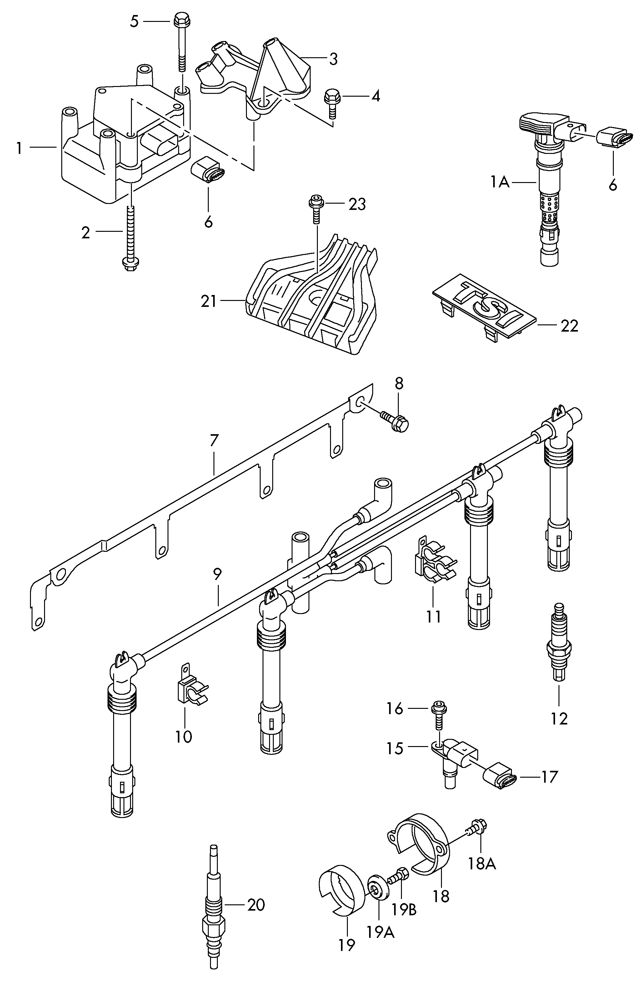 VAG 04E905110K - Cewka zapłonowa parts5.com