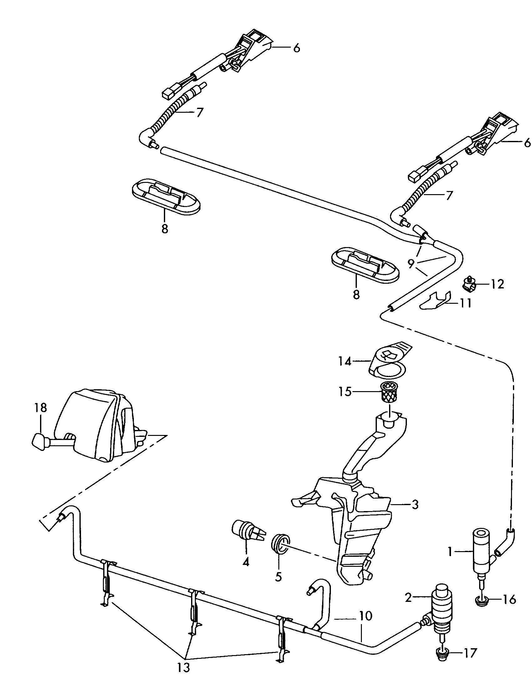 Skoda 6E0 955 986 - Tryska ostřikovače, čištění skel parts5.com