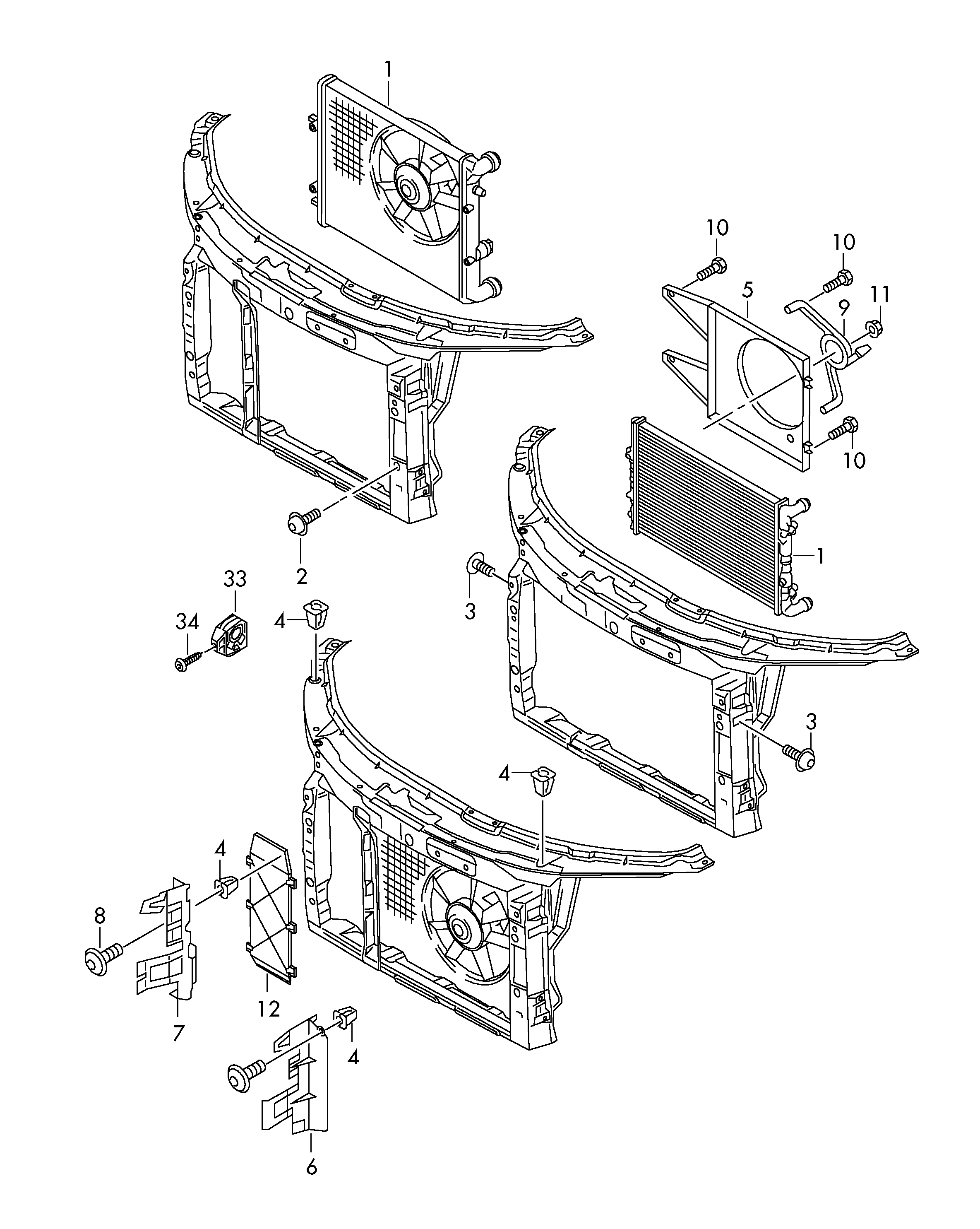 VW 6Q0121206G - Ventilator, radiator parts5.com