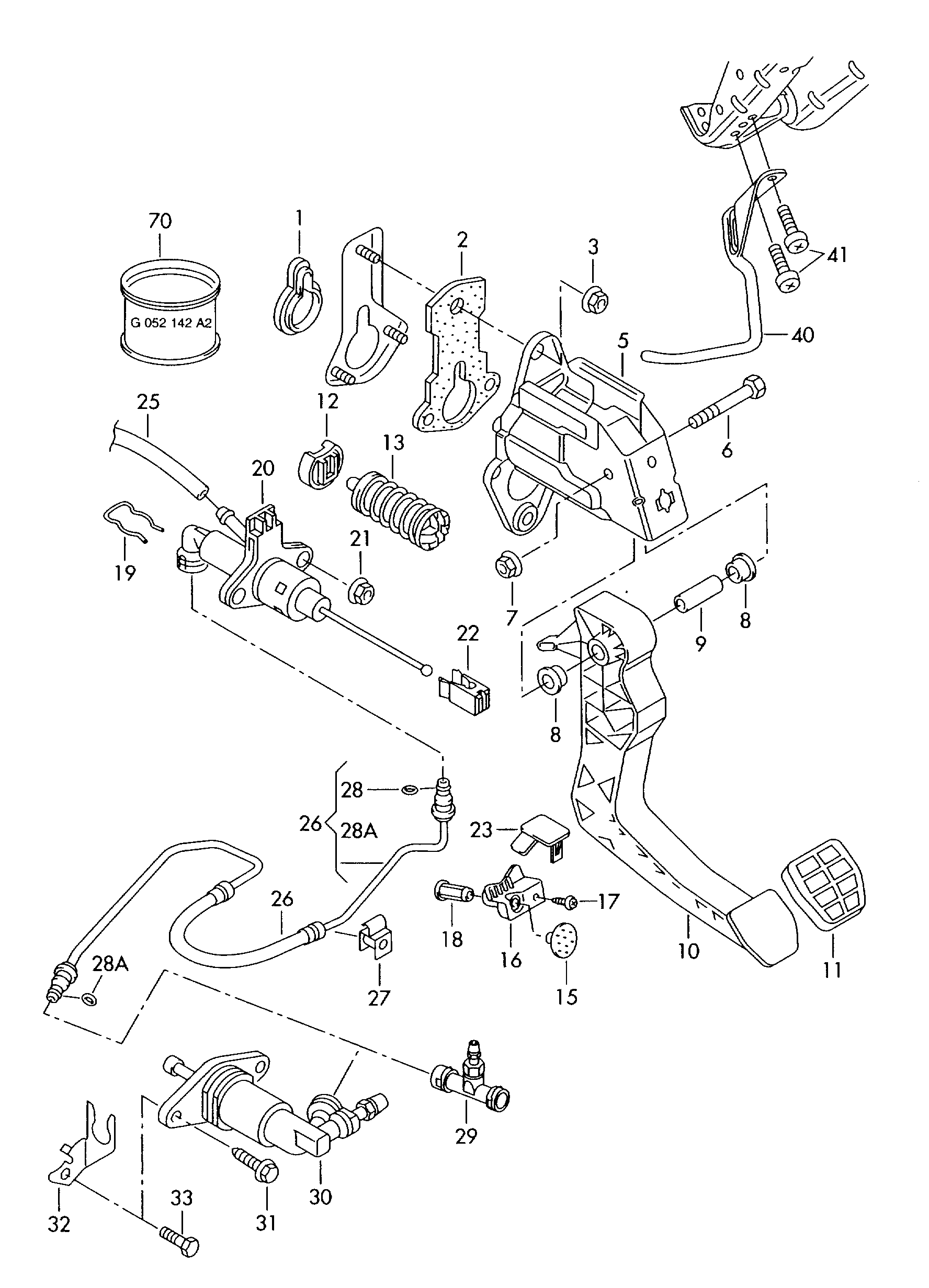 Skoda 6Q0 721 388 D - Master Cylinder, clutch parts5.com