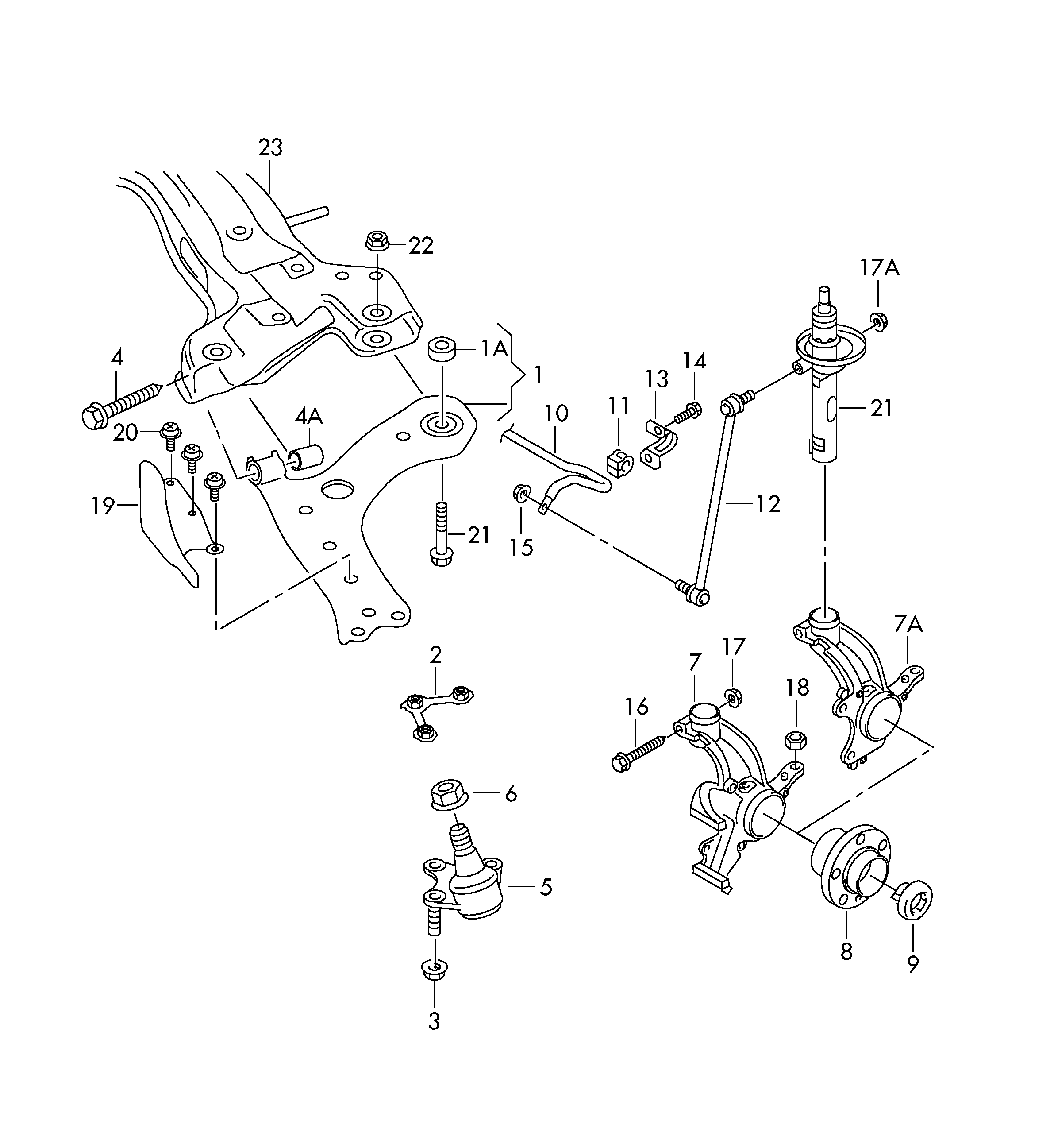 Seat 6R0 407 151 - Track Control Arm parts5.com