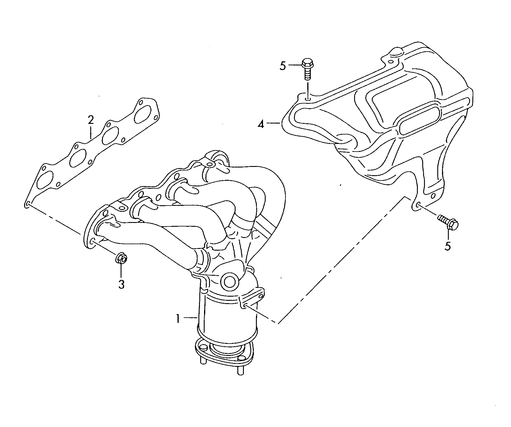 AUDI 036 253 039 F - Gasket, exhaust manifold parts5.com