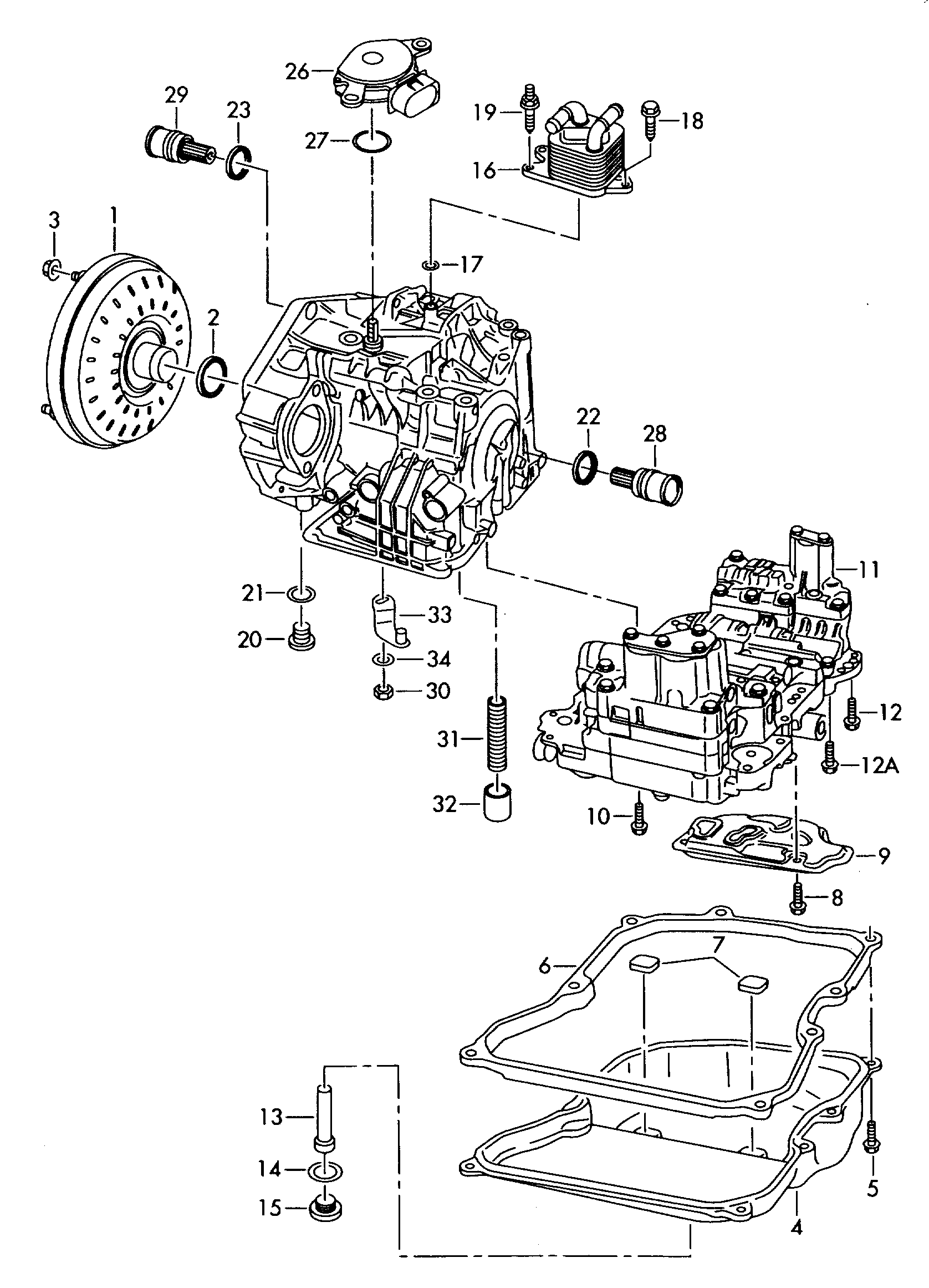 VW 09G 321 379 - Гарнитура, автоматична предавателна кутия parts5.com