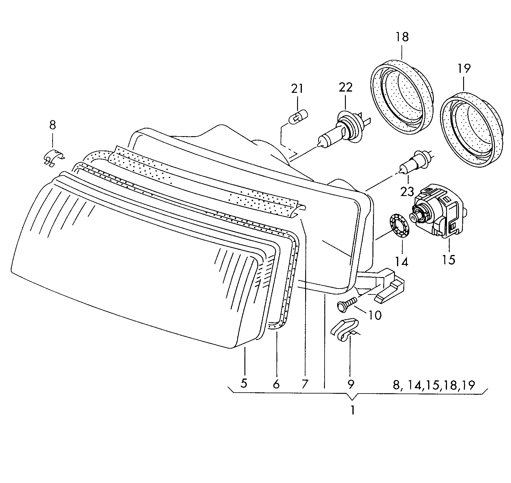 VAG 000 998 200 - Hehkulankapolttimo, sumuvalo parts5.com