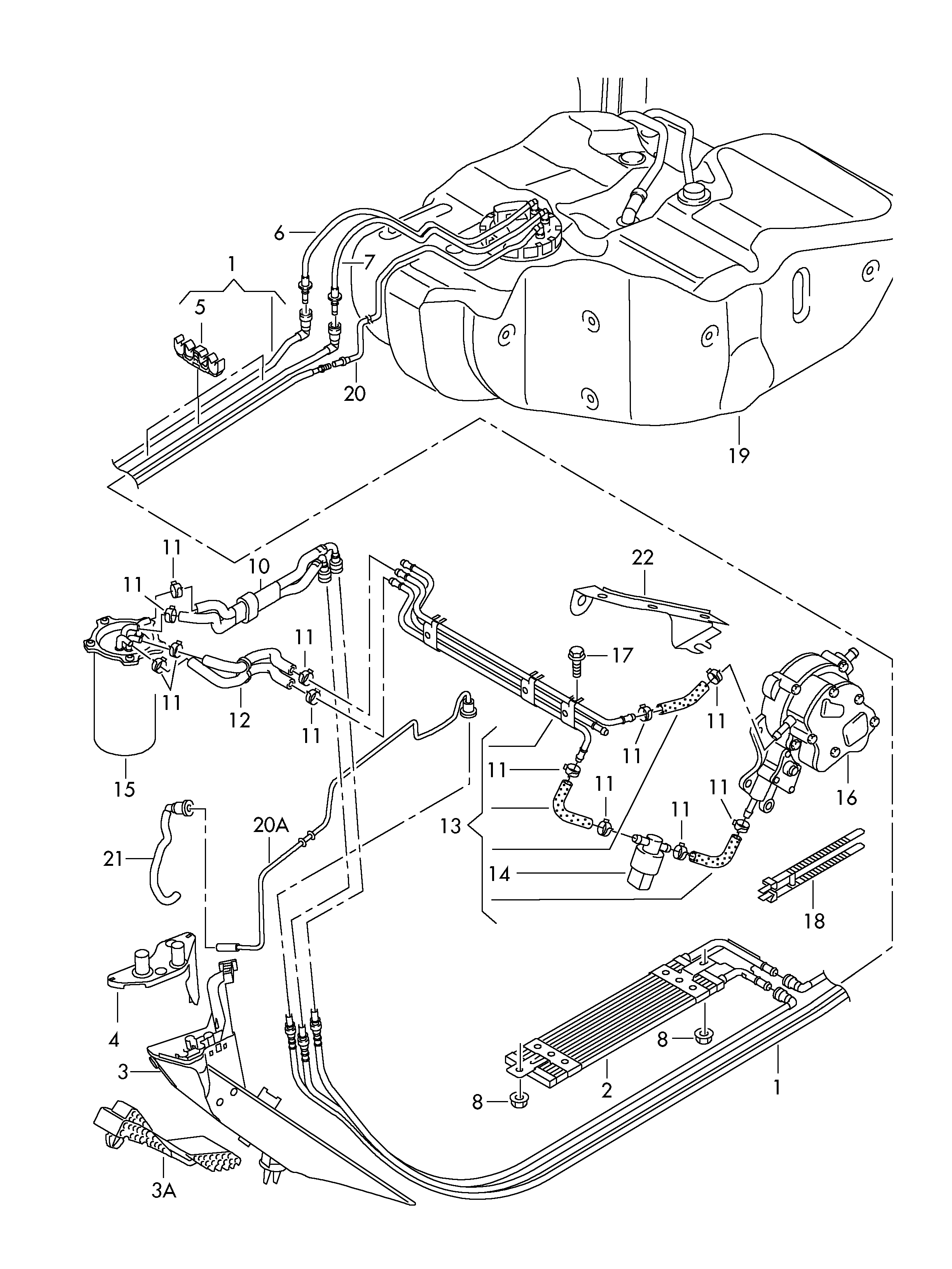 Skoda 1K0 203 491 D - Racitor combustibil parts5.com