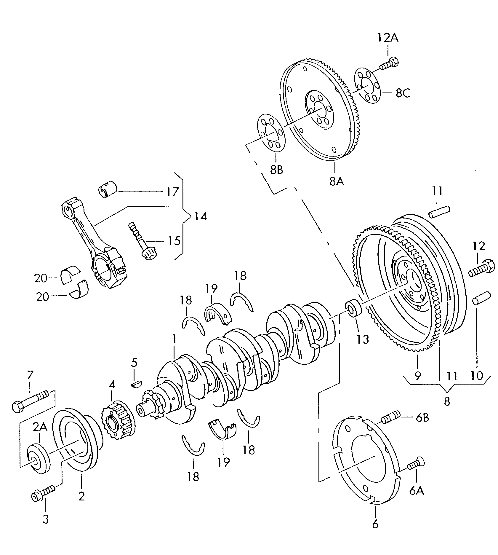 AUDI N   905 771 01 - Skrutka remenice parts5.com