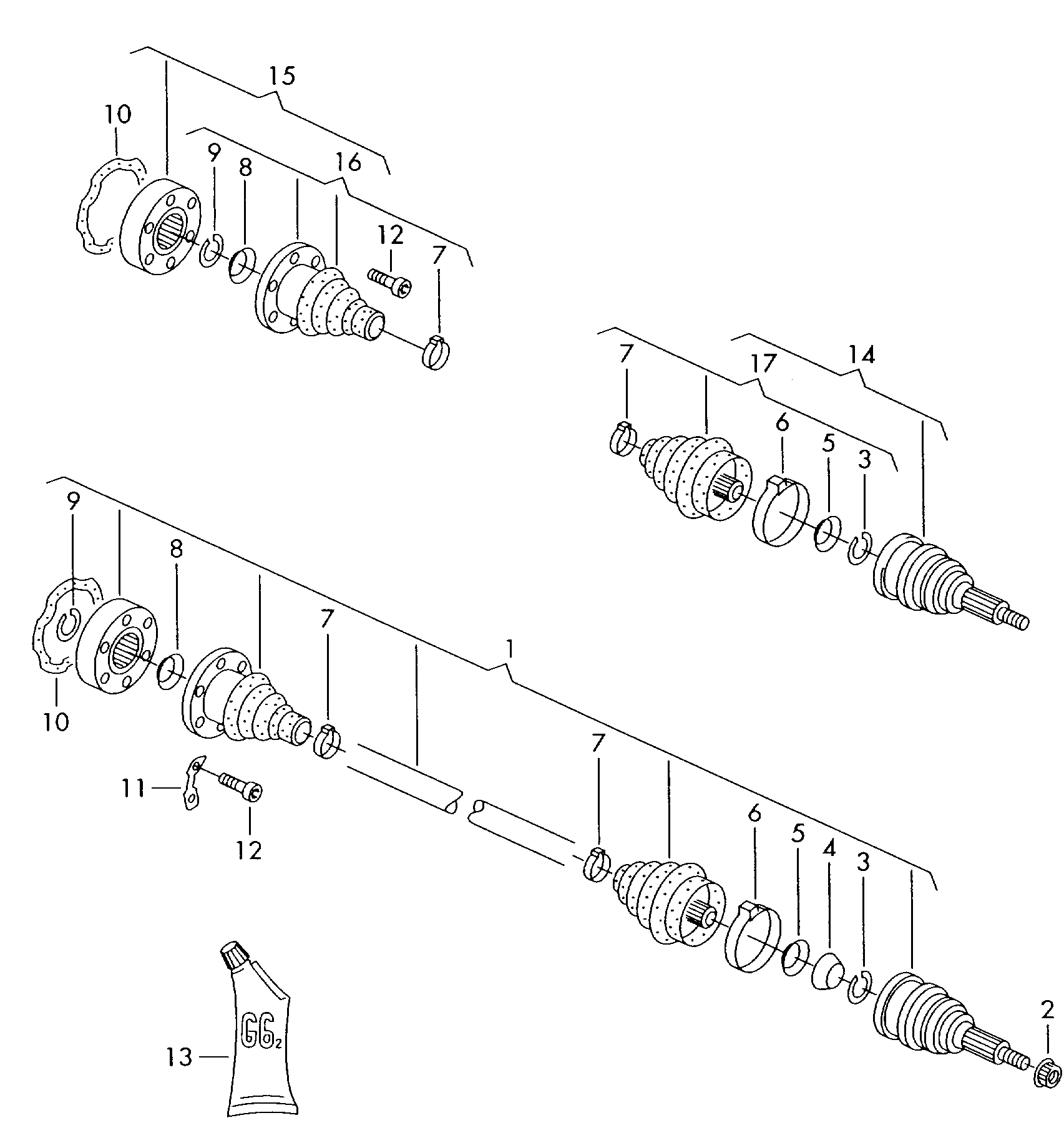 VAG 357498103B - Sada kloubů, hnací hřídel parts5.com