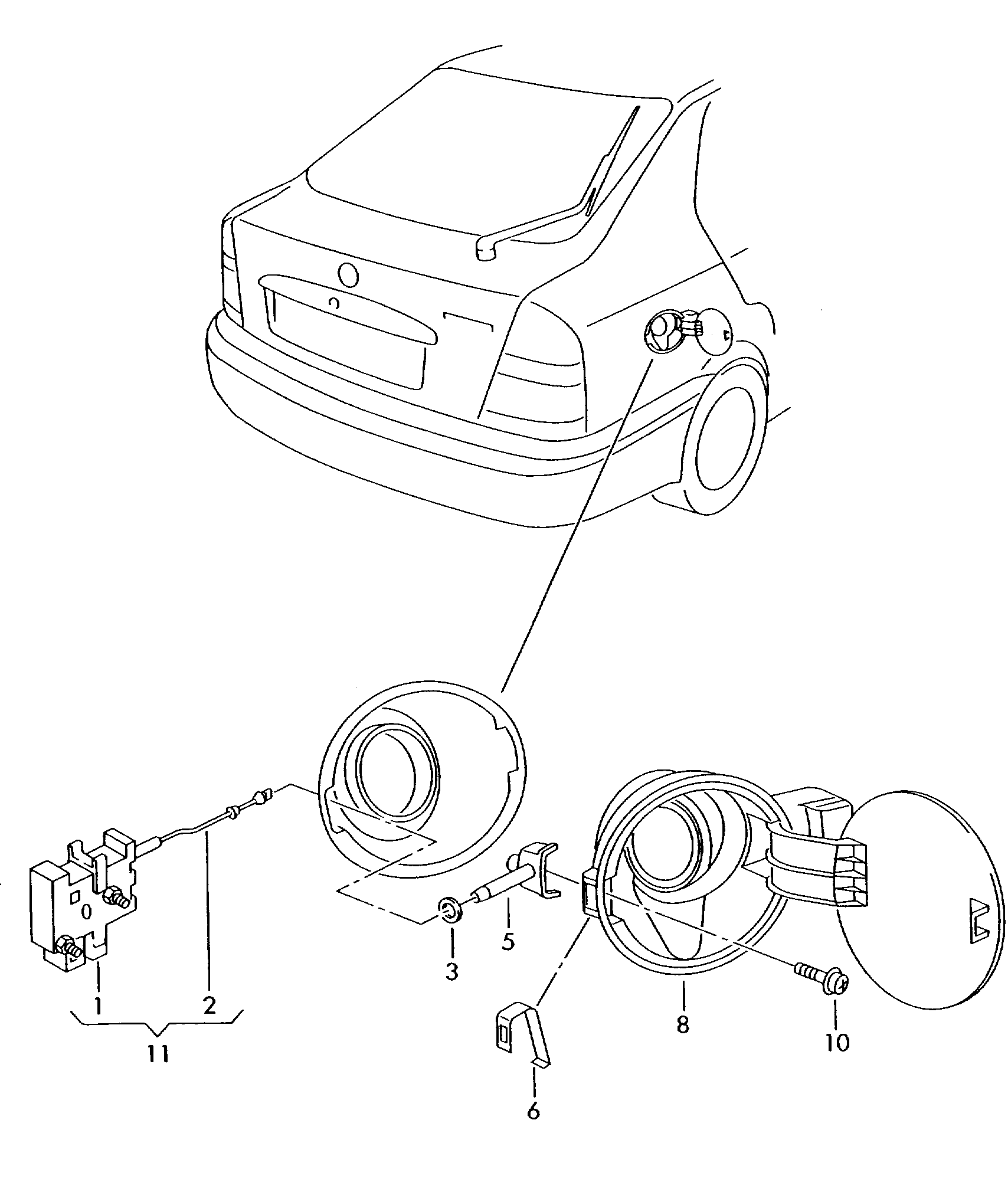 VW 1K5 959 782 - Nastavovací prvok centrálneho zamykania parts5.com