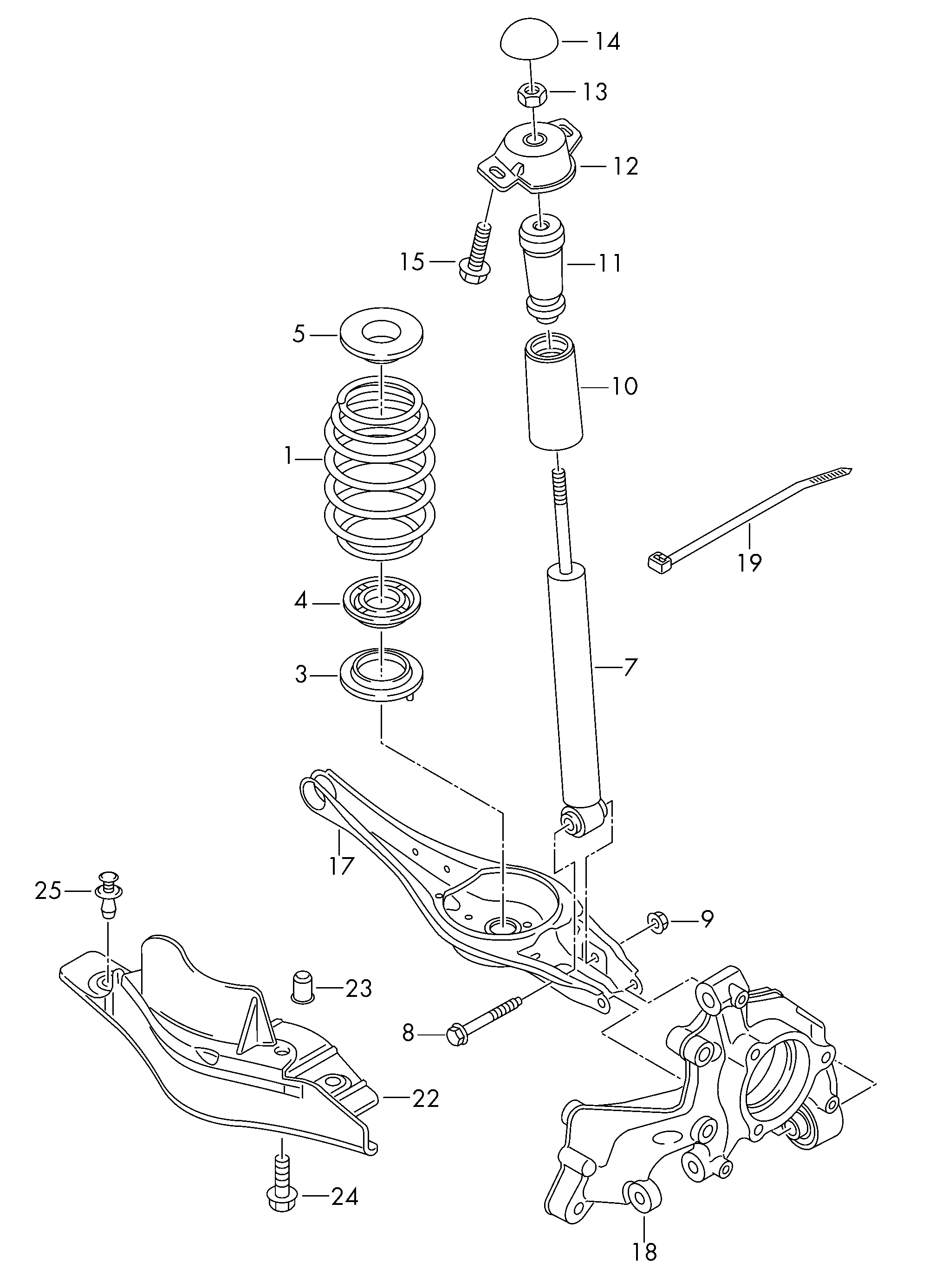 Skoda 5Q0 513 029 DF - Αμορτισέρ parts5.com