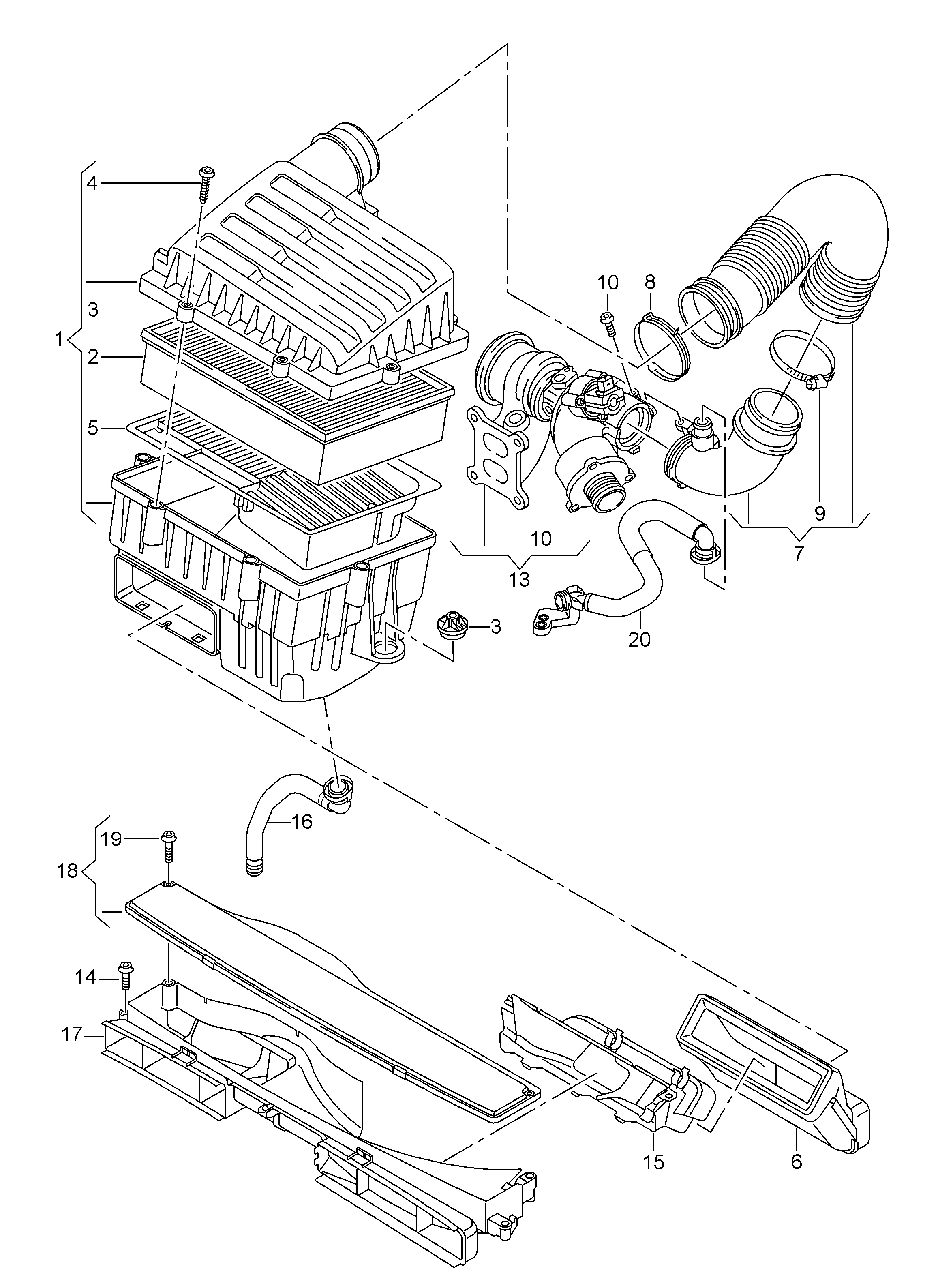 AUDI (FAW) 5Q0 129 620 B - Filtre à air parts5.com