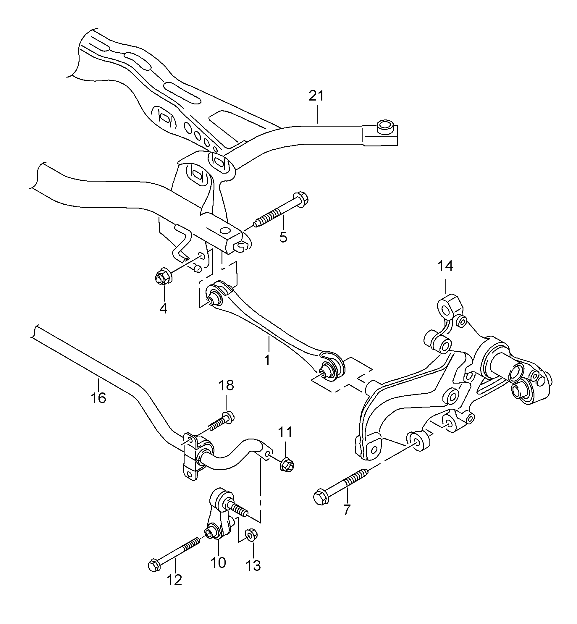 VAG 5Q0501529C - Lenker, Radaufhängung parts5.com