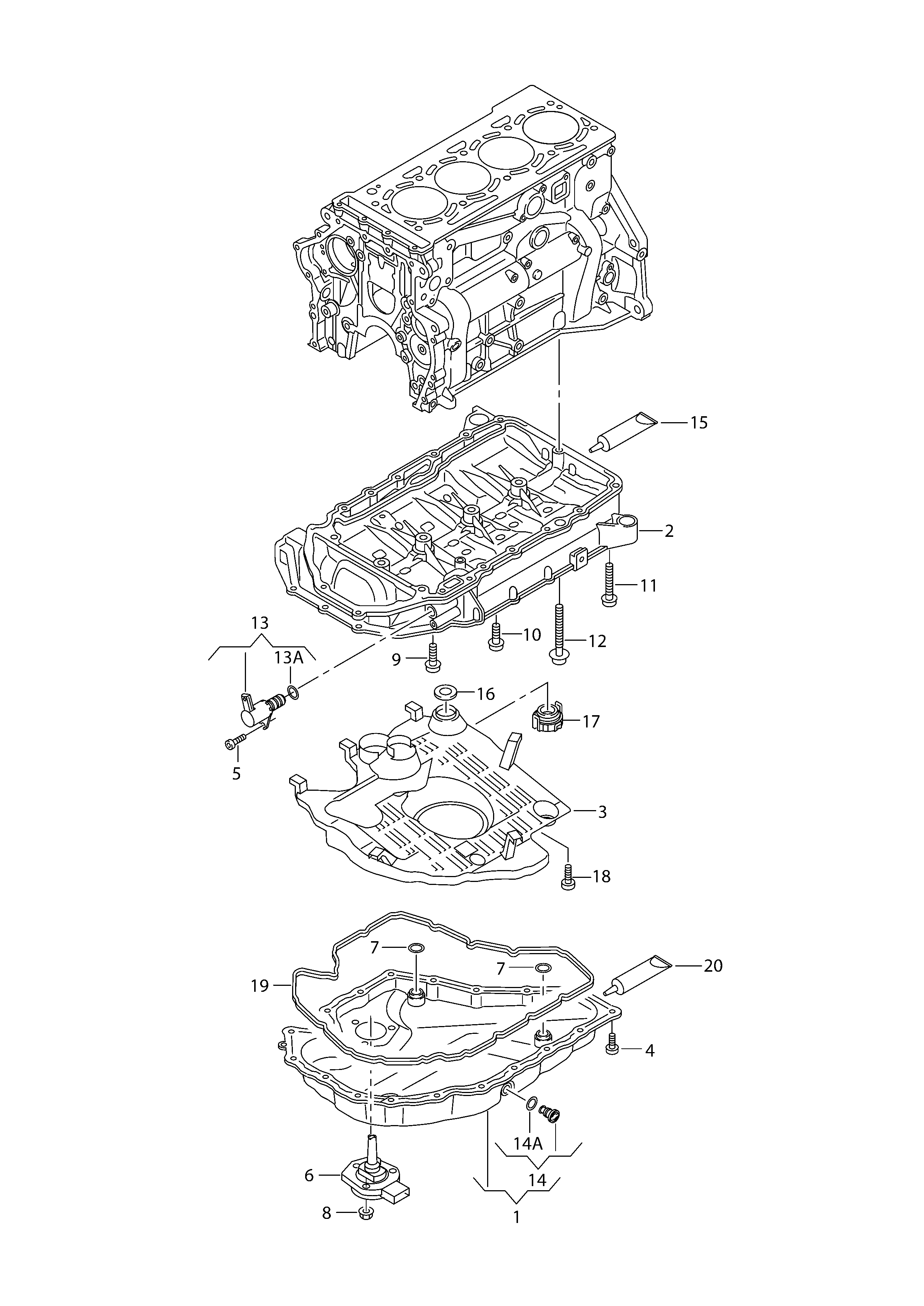 Skoda 06K103649 - Gasket, oil sump parts5.com