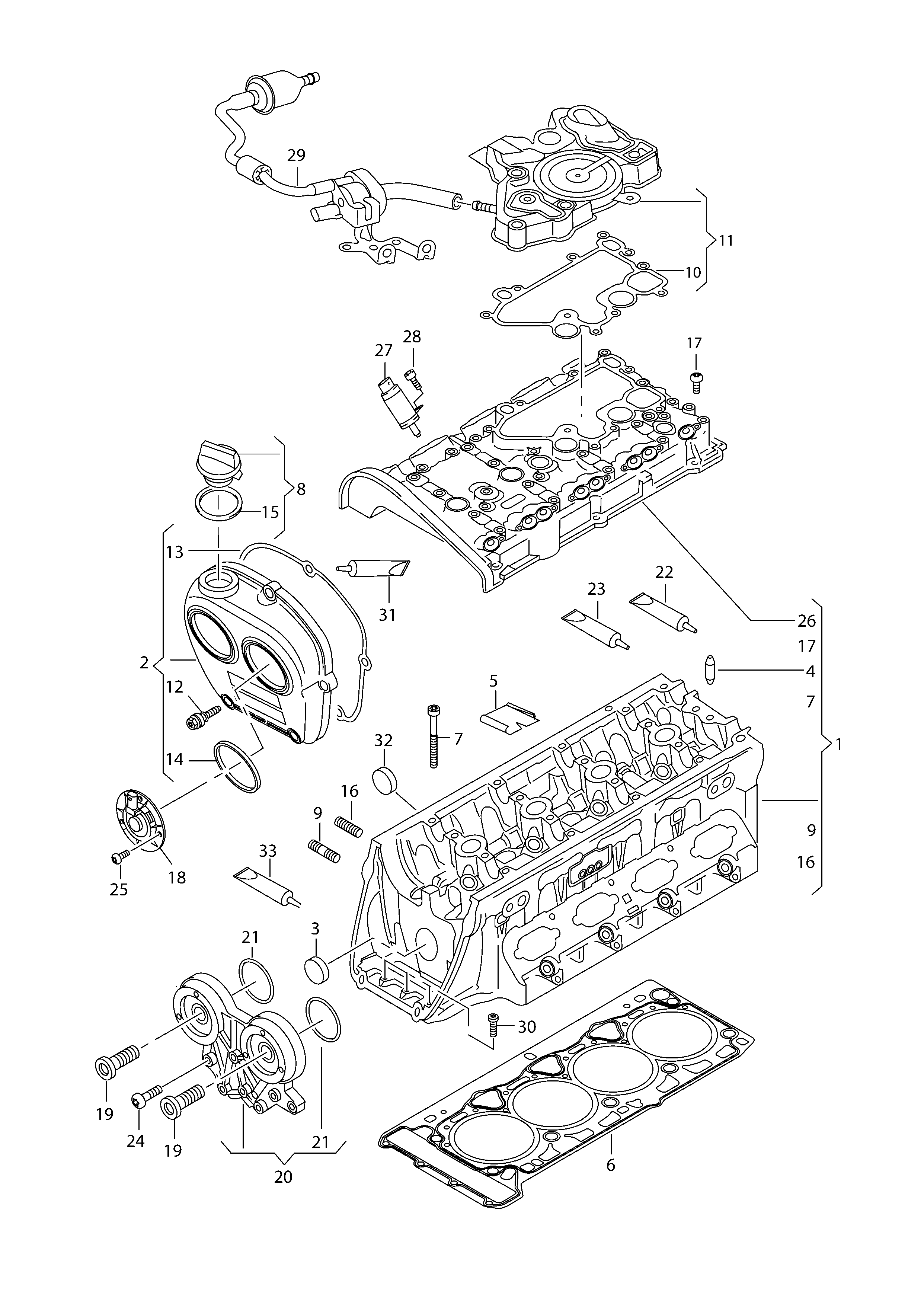 AUDI 06K103483 - Dichtung, Steuergehäusedeckel parts5.com