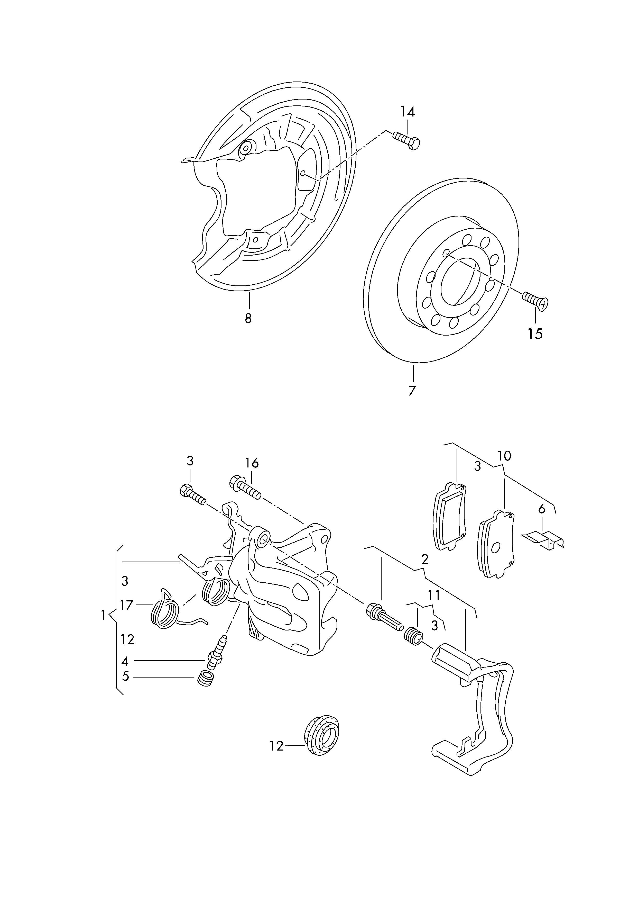 Skoda 5K0 615 423 A - Féknyereg parts5.com