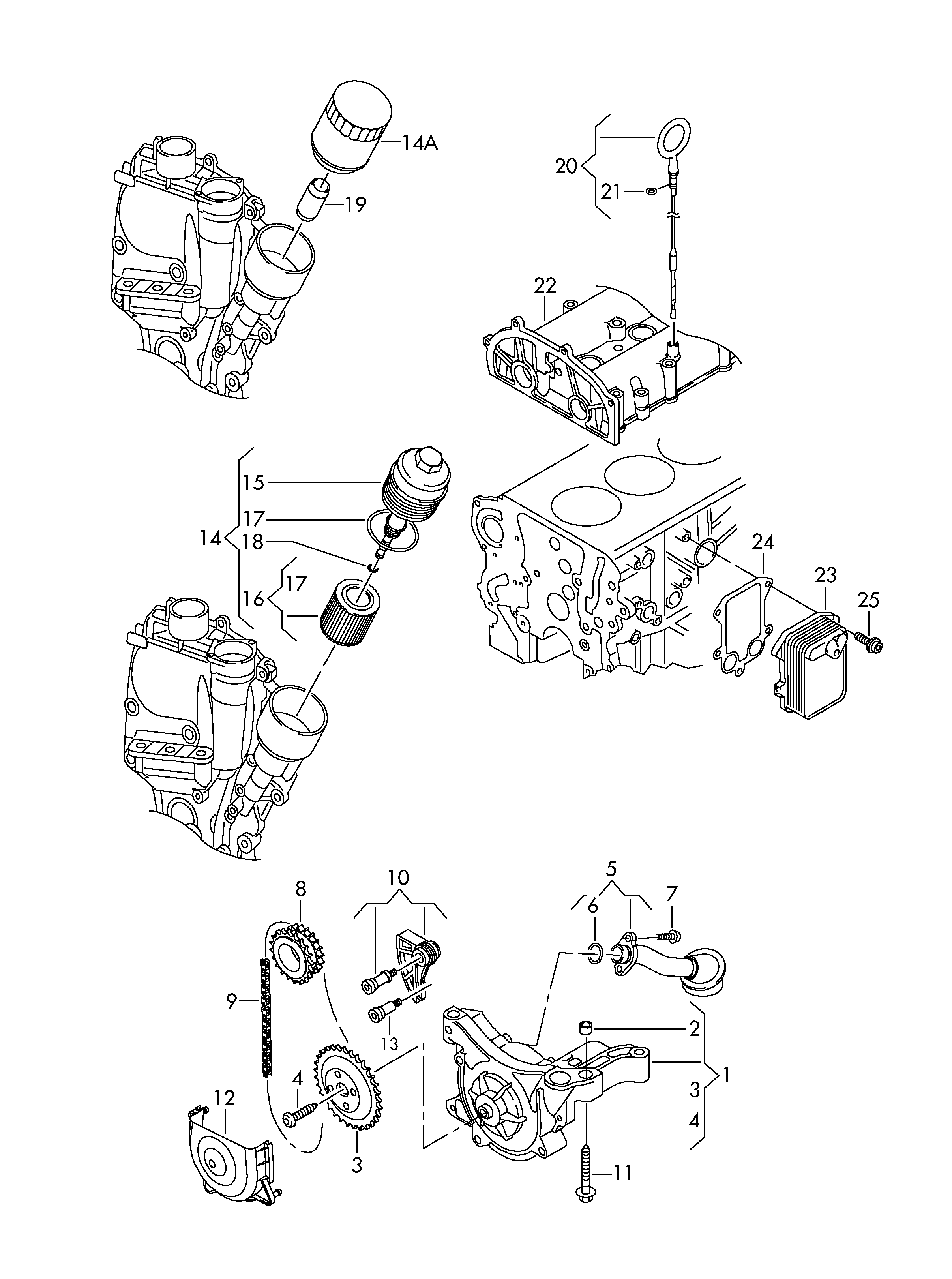 VW 03C 115 111 D - Etansare, racire ulei parts5.com