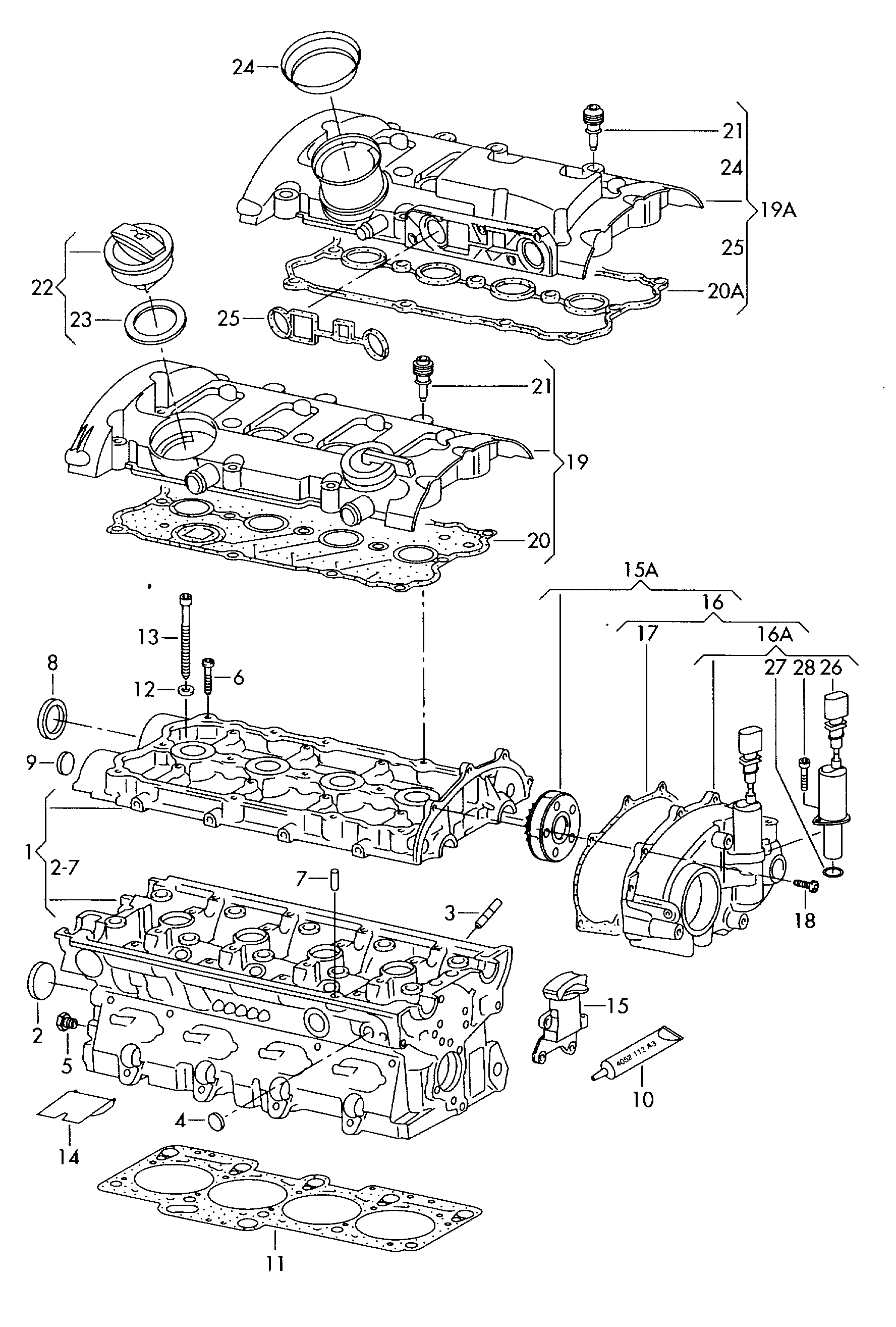 AUDI 06C 103 485 P - Buson,umplere ulei parts5.com