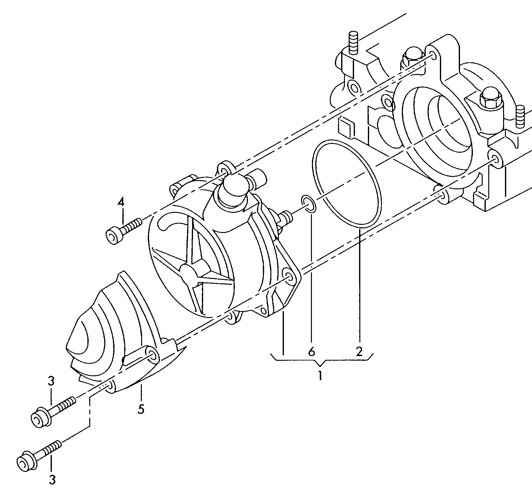 VAG 06D 145 100F - Pompa vacuum,sistem de franare parts5.com