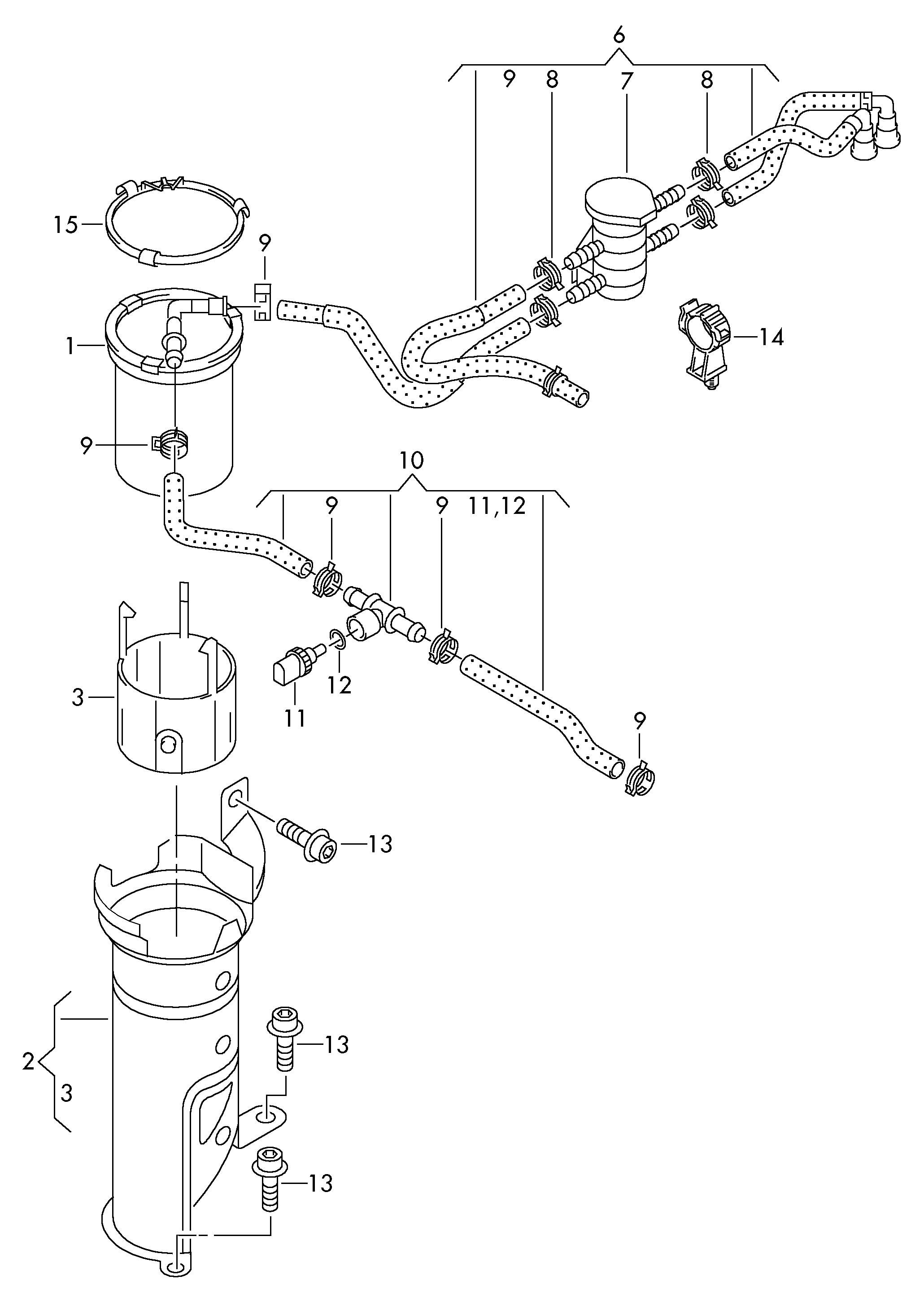 VAG 6Q0 127 401 F - Üzemanyagszűrő parts5.com