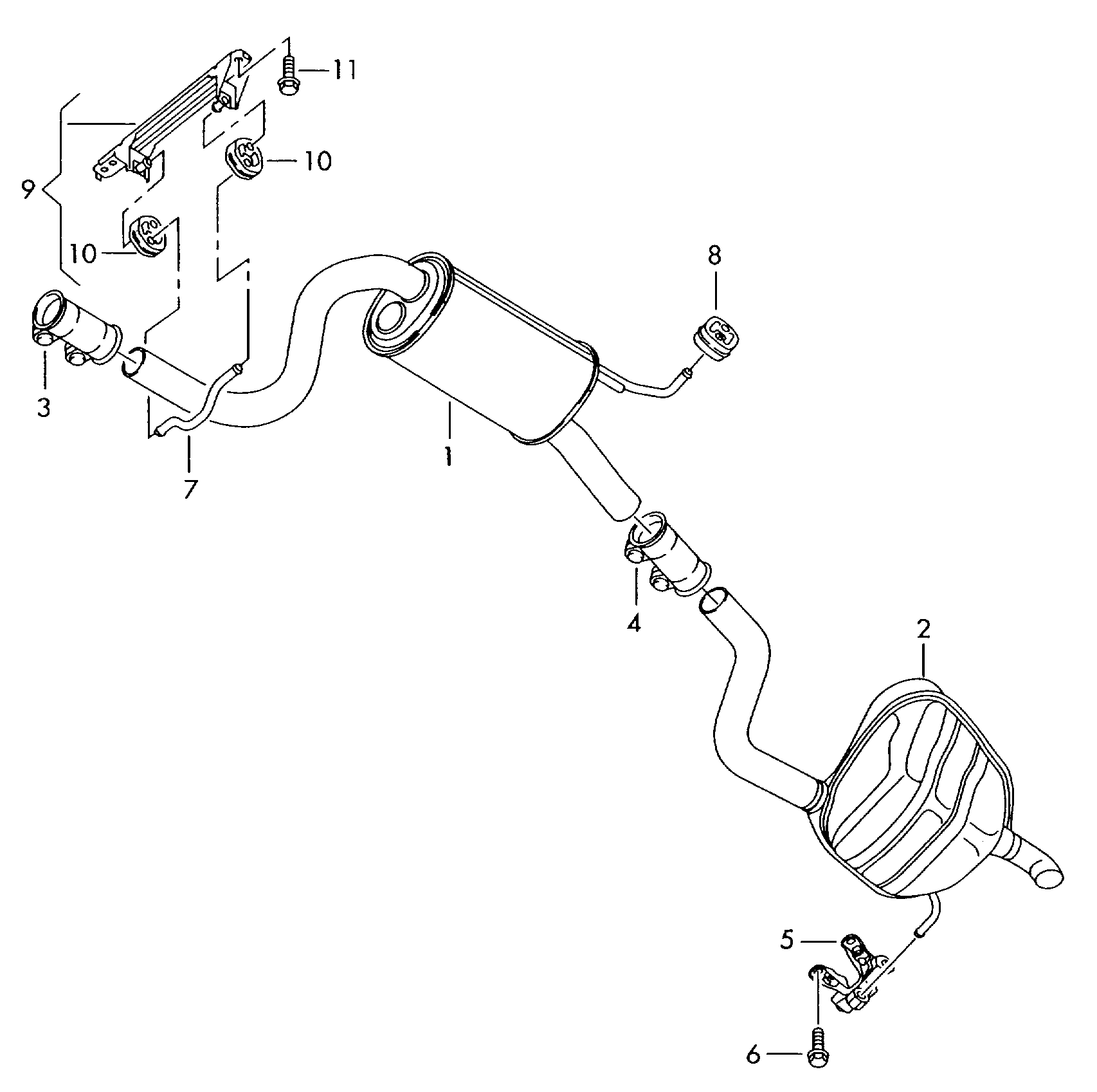 Seat 1K0 253 141L - Pipe Connector, exhaust system parts5.com