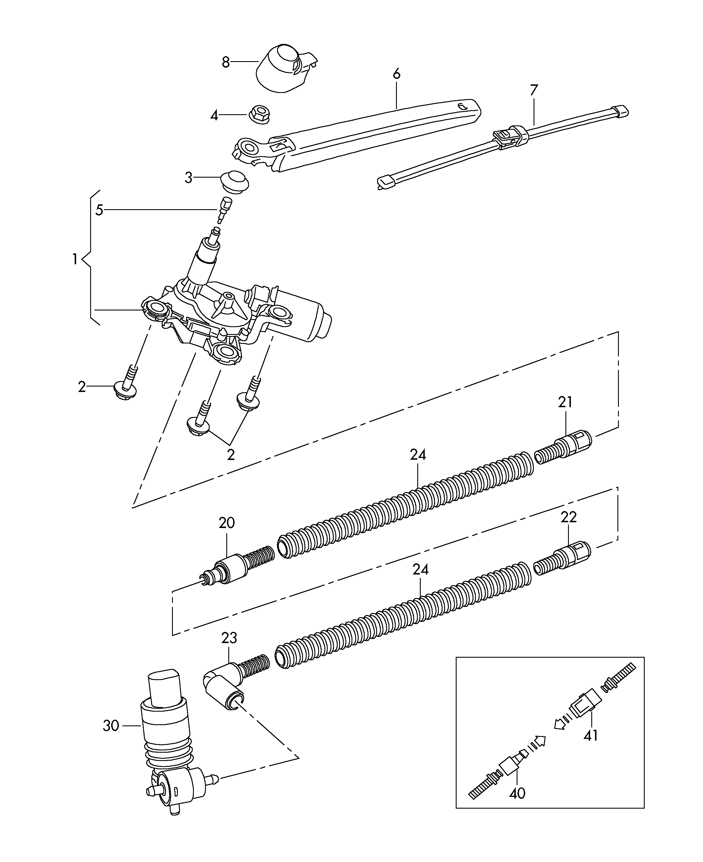 Seat 6Q6 955 435D - Kryt, rameno stěrače parts5.com